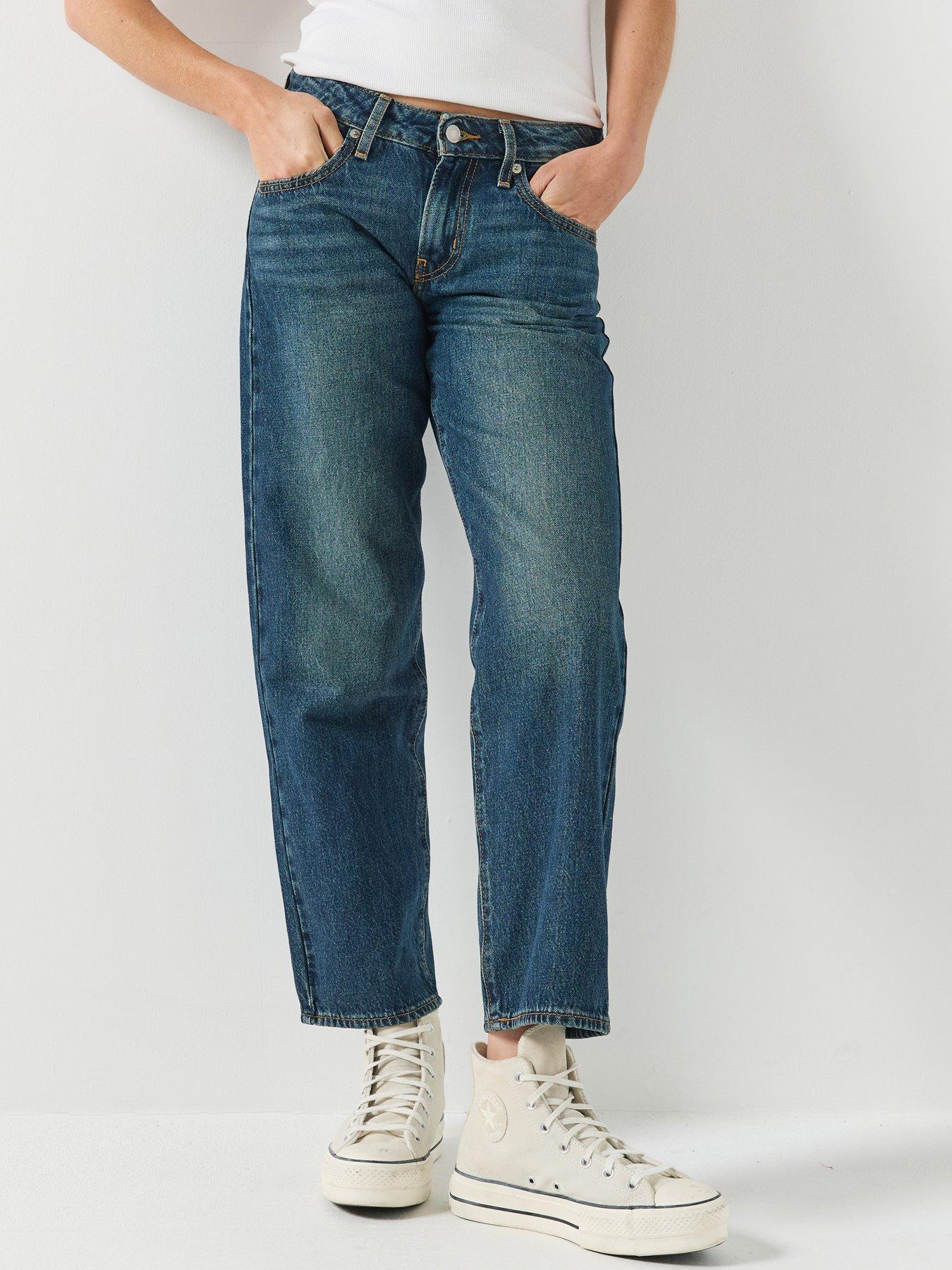 Image 1 of 6 of Levi's Superlow Straight Fit Jeans - Healing Hour