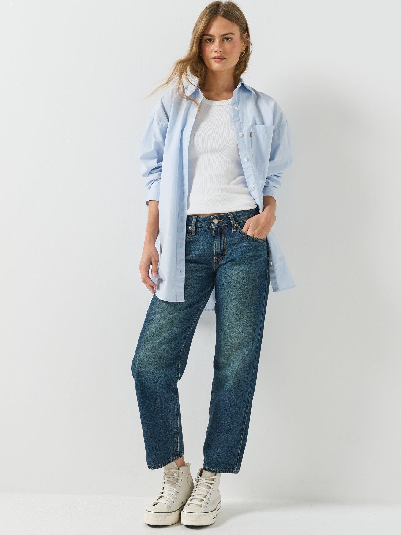 Image 3 of 6 of Levi's Superlow Straight Fit Jeans - Healing Hour