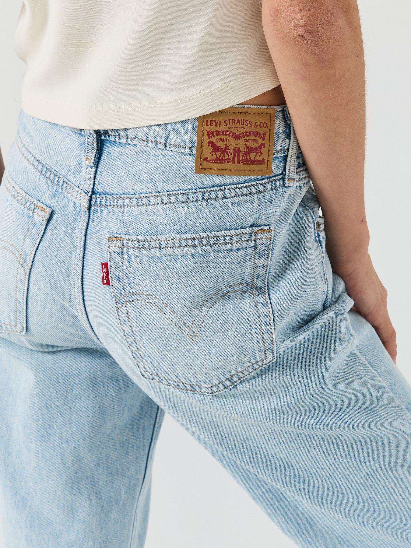 Image 4 of 5 of Levi's Superlow Straight Fit Jeans - Abraided Art