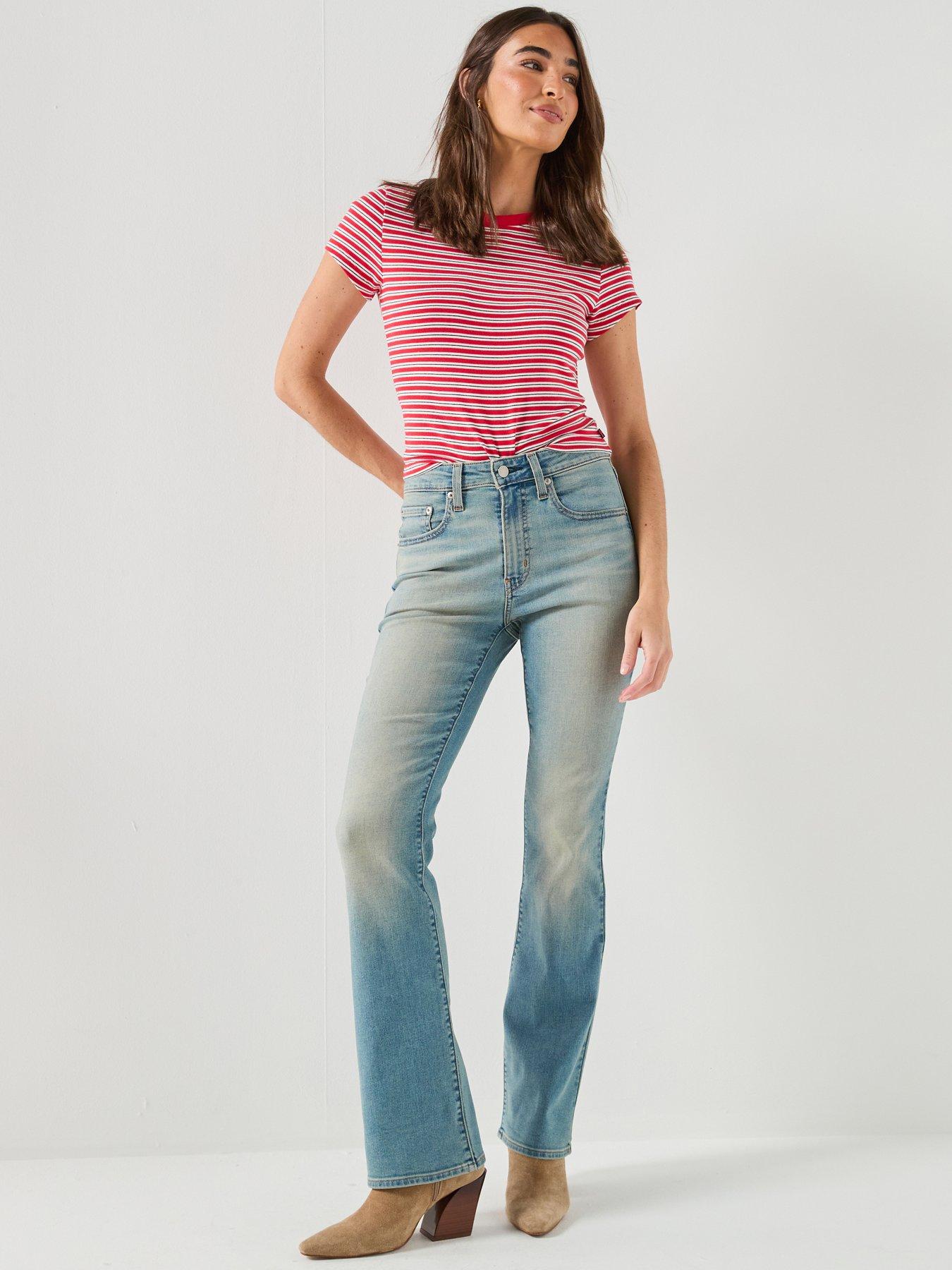 Levi's Women's High Rise Bootcut Stretch Denim Jeans - Blue
