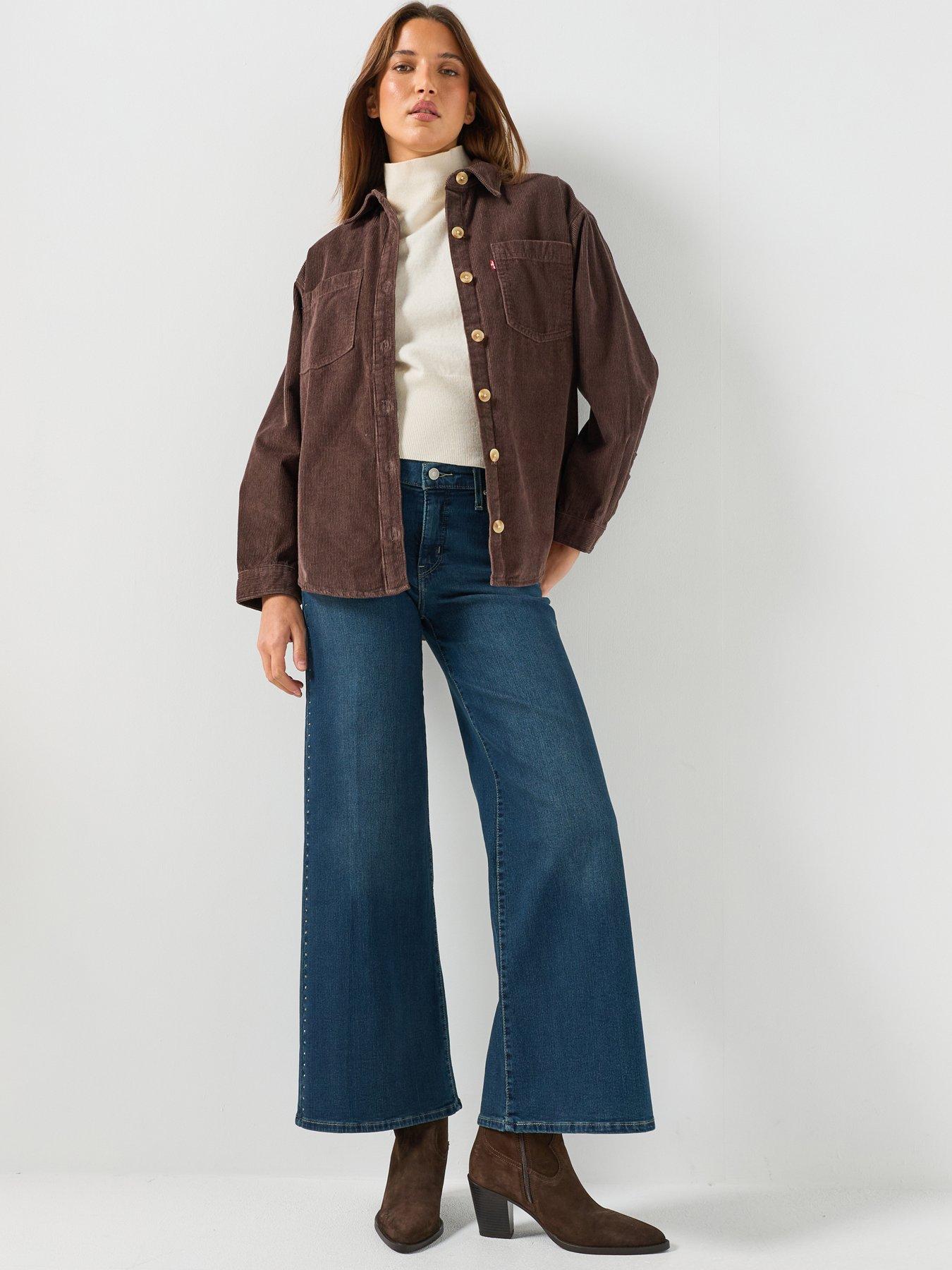 Image 3 of 6 of Levi's Iris Fine Cord Shacket - Java
