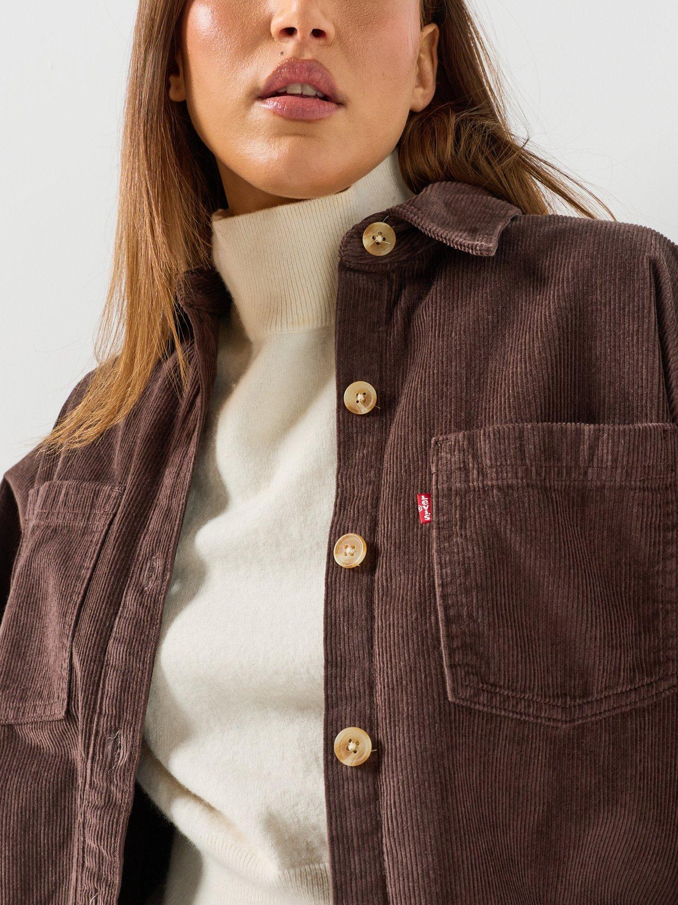 Image 4 of 6 of Levi's Iris Fine Cord Shacket - Java