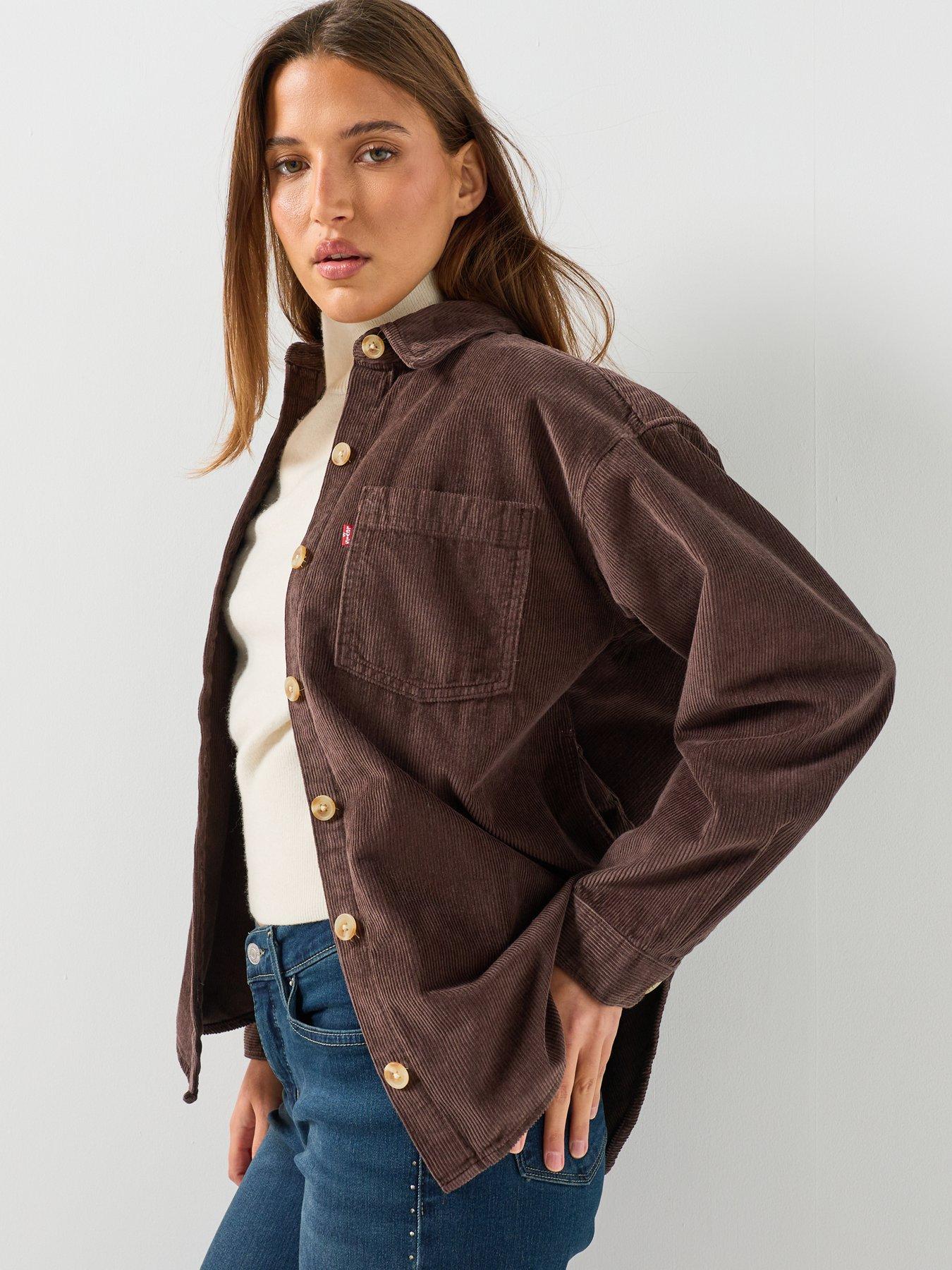 Image 5 of 6 of Levi's Iris Fine Cord Shacket - Java