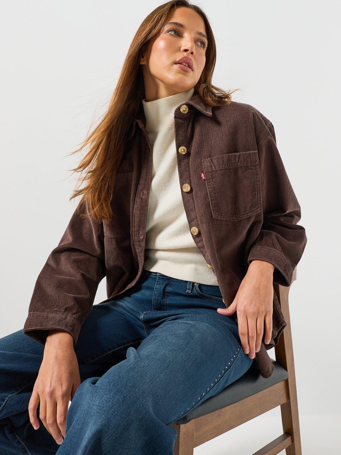 Image 6 of 6 of Levi's Iris Fine Cord Shacket - Java