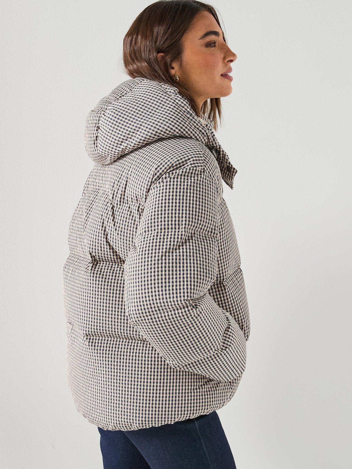 Image 2 of 6 of Levi's Tate Bubble Checked Puffer Jacket - Gingham Plaid