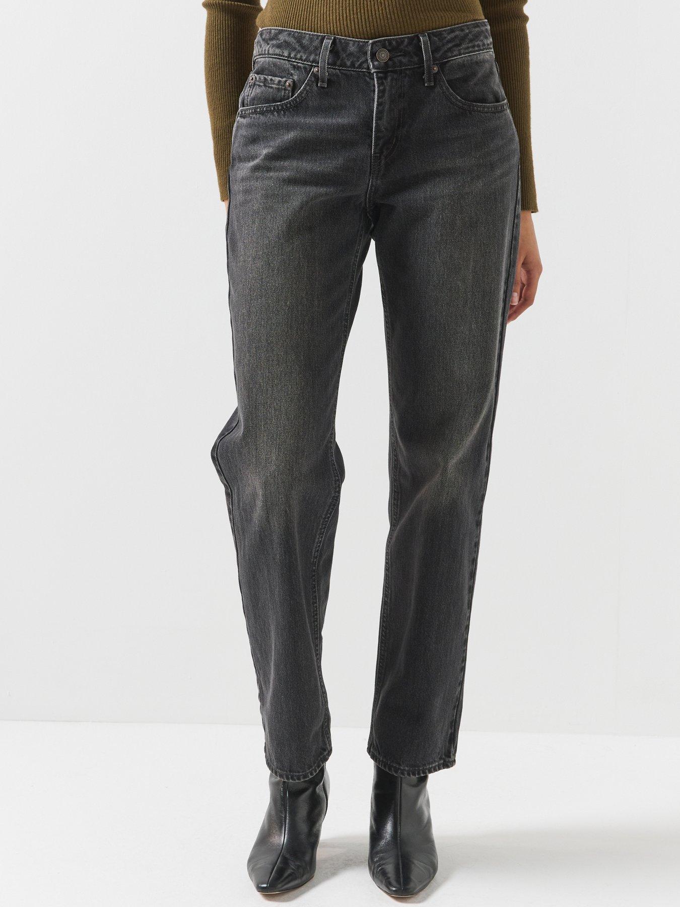 Image 1 of 6 of Levi's Womens Low Rise Straight Fit Jeans - Tech Storm