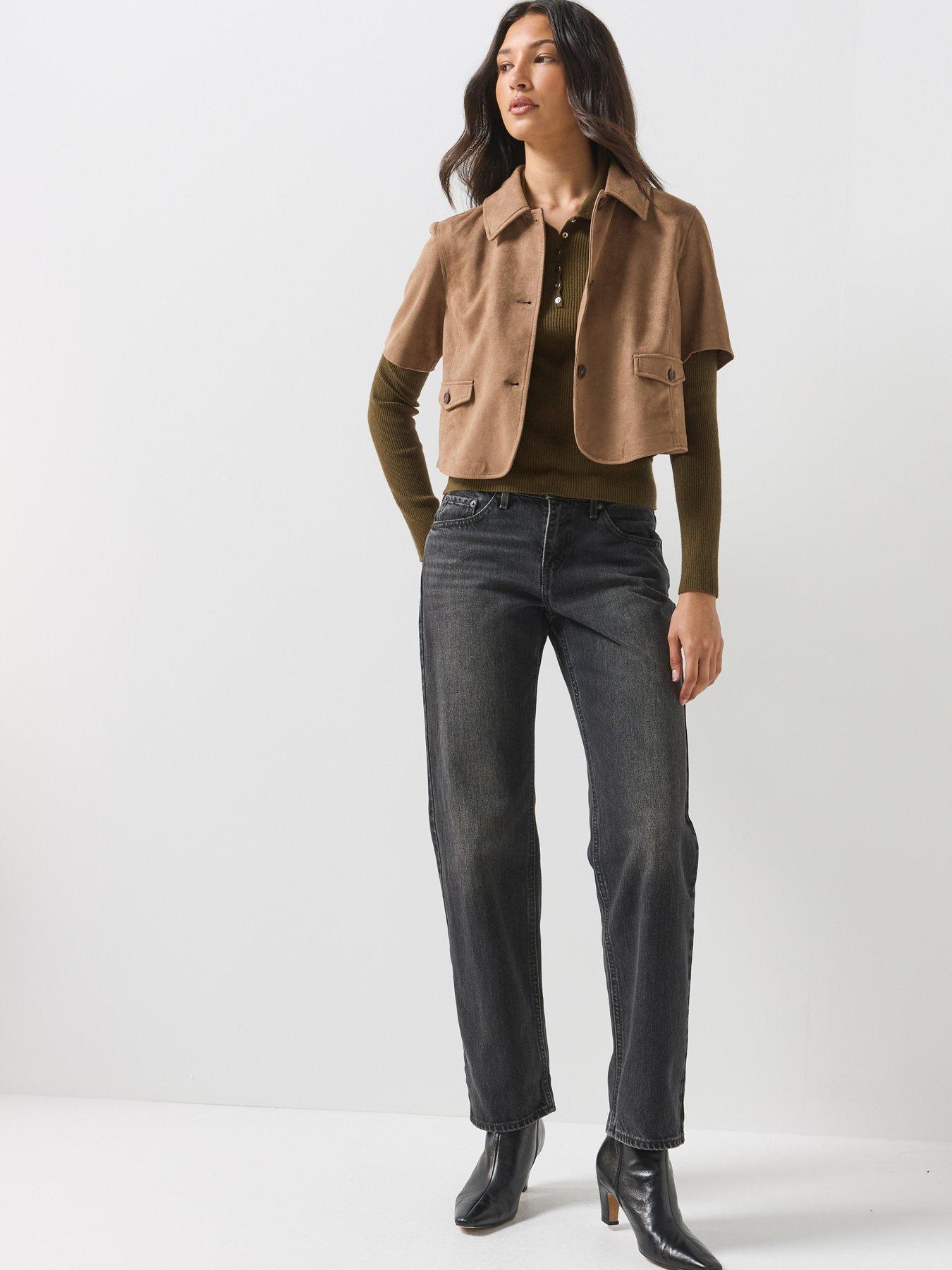 Image 3 of 6 of Levi's Womens Low Rise Straight Fit Jeans - Tech Storm