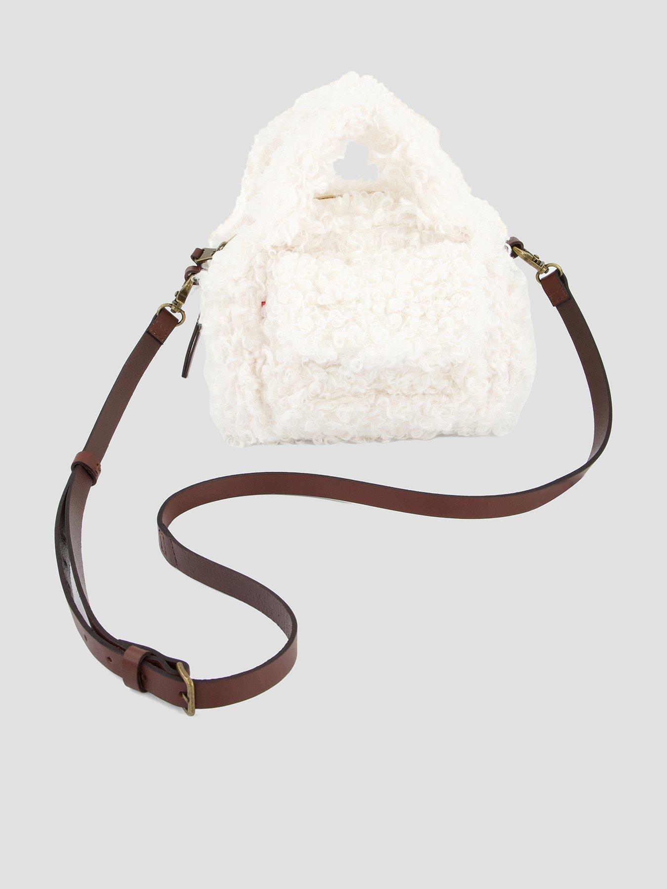 Levi's Small Blake Boucle Handbag - Egret