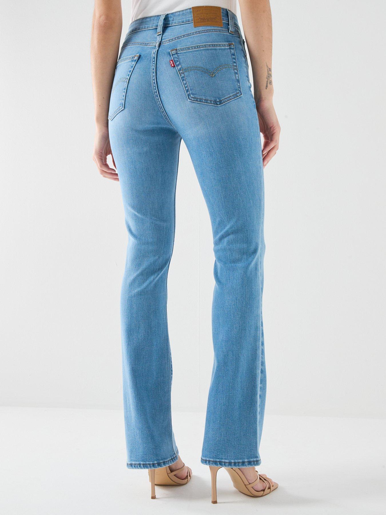 Image 2 of 6 of Levi's 725 High Rise Bootcut Jeans - True Blue Mid