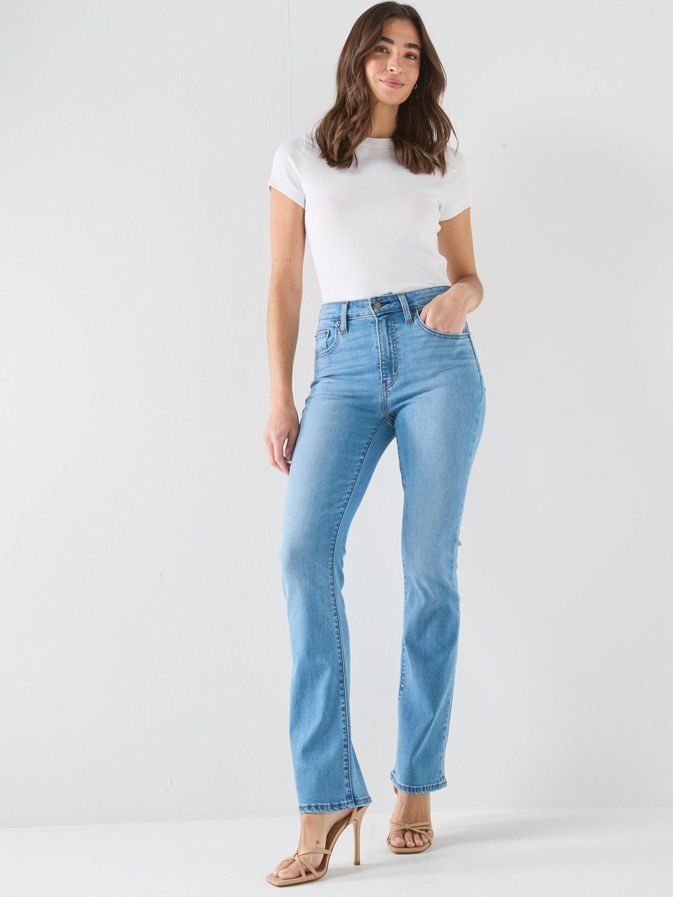 Image 3 of 6 of Levi's 725 High Rise Bootcut Jeans - True Blue Mid