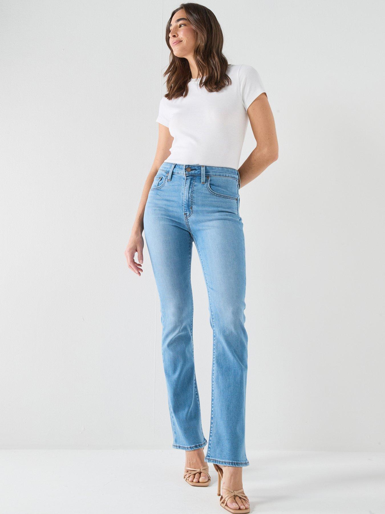 Image 4 of 6 of Levi's 725 High Rise Bootcut Jeans - True Blue Mid