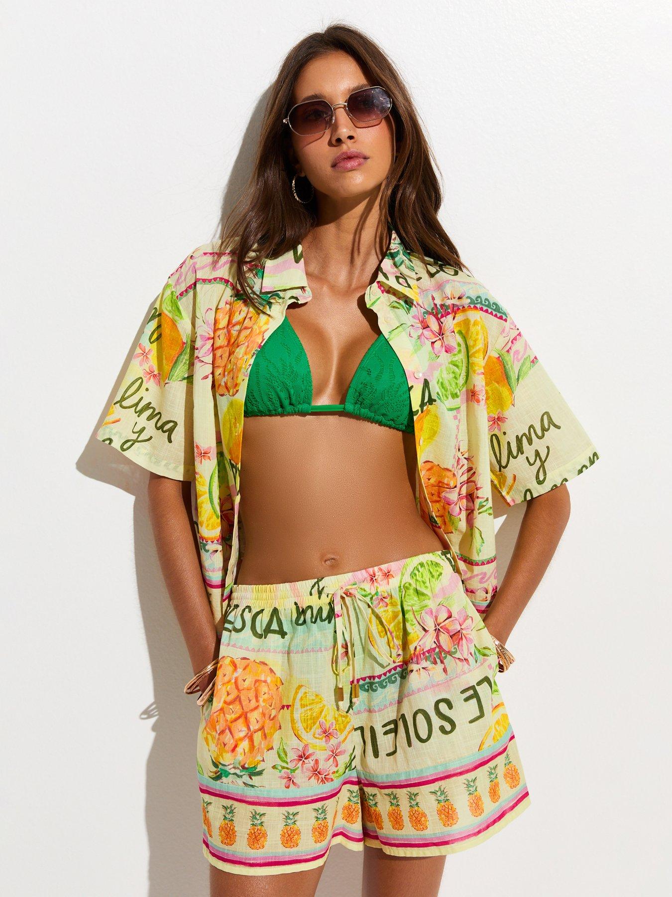 New Look Drawstring Waist Co-Ord Shorts - Multi