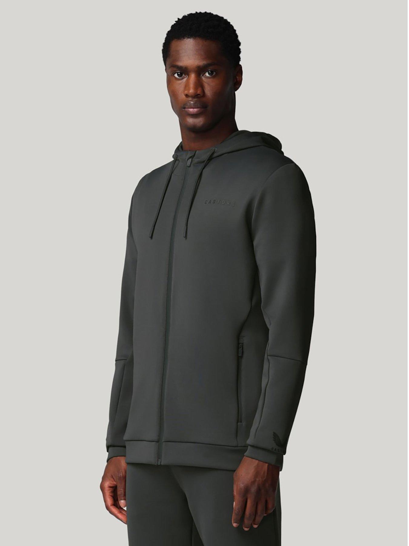 Castore Mens Training Flex Full Zip Hoodie - Grey
