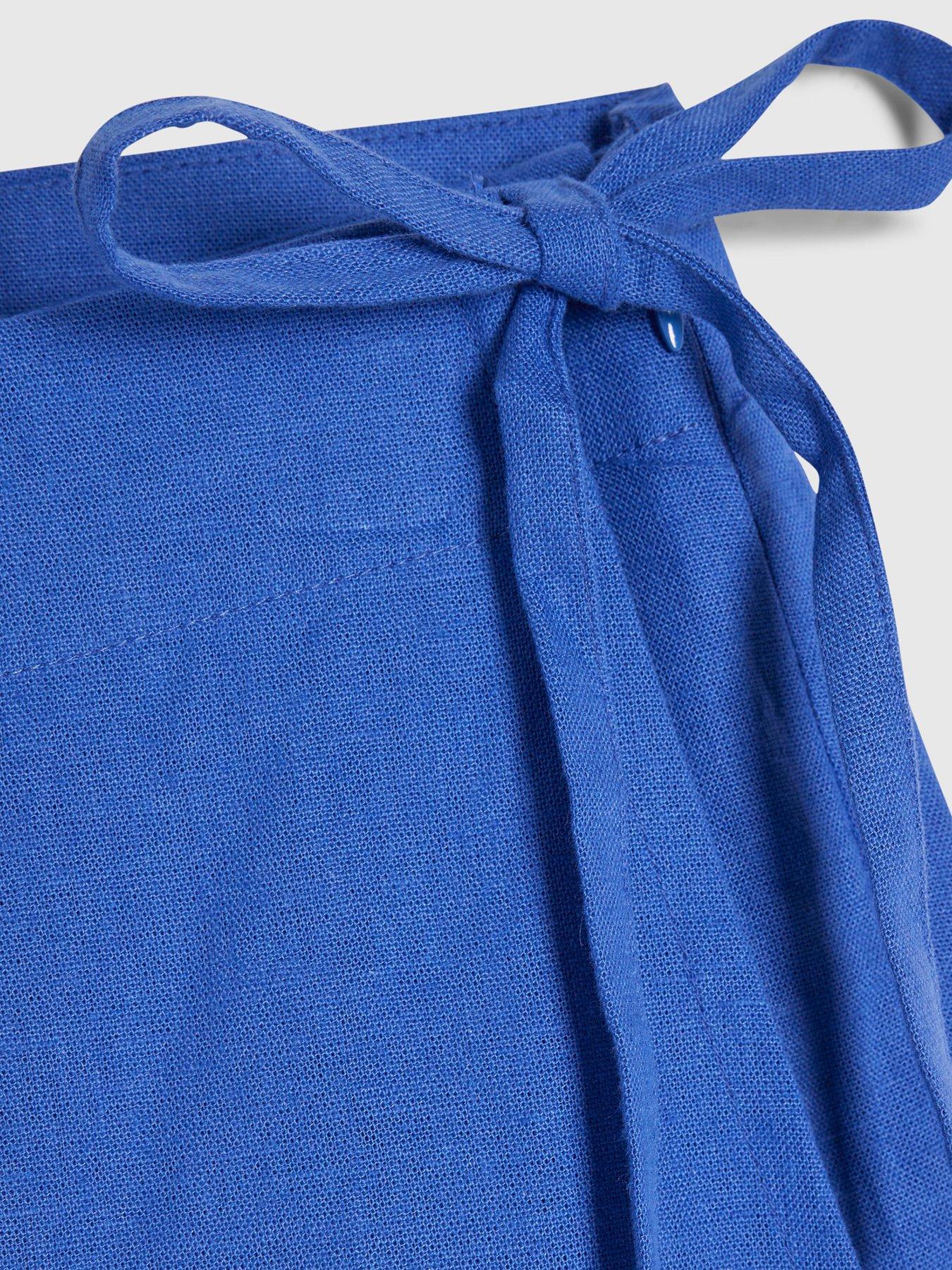 Image 6 of 6 of River Island Epp Linen Skort - Blue