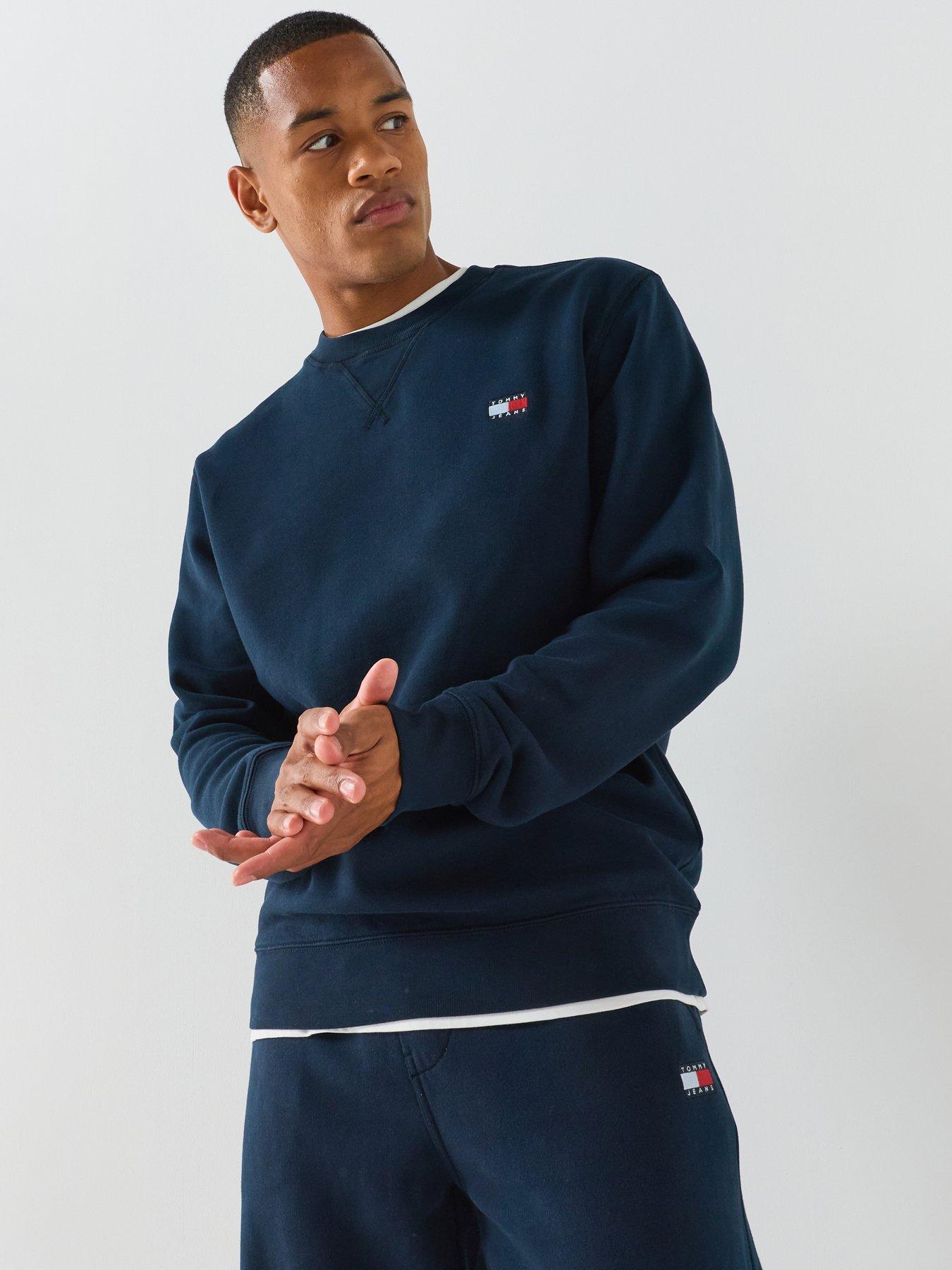 Tommy Jeans Regular Badge Crew Sweatshirt - Dark Blue