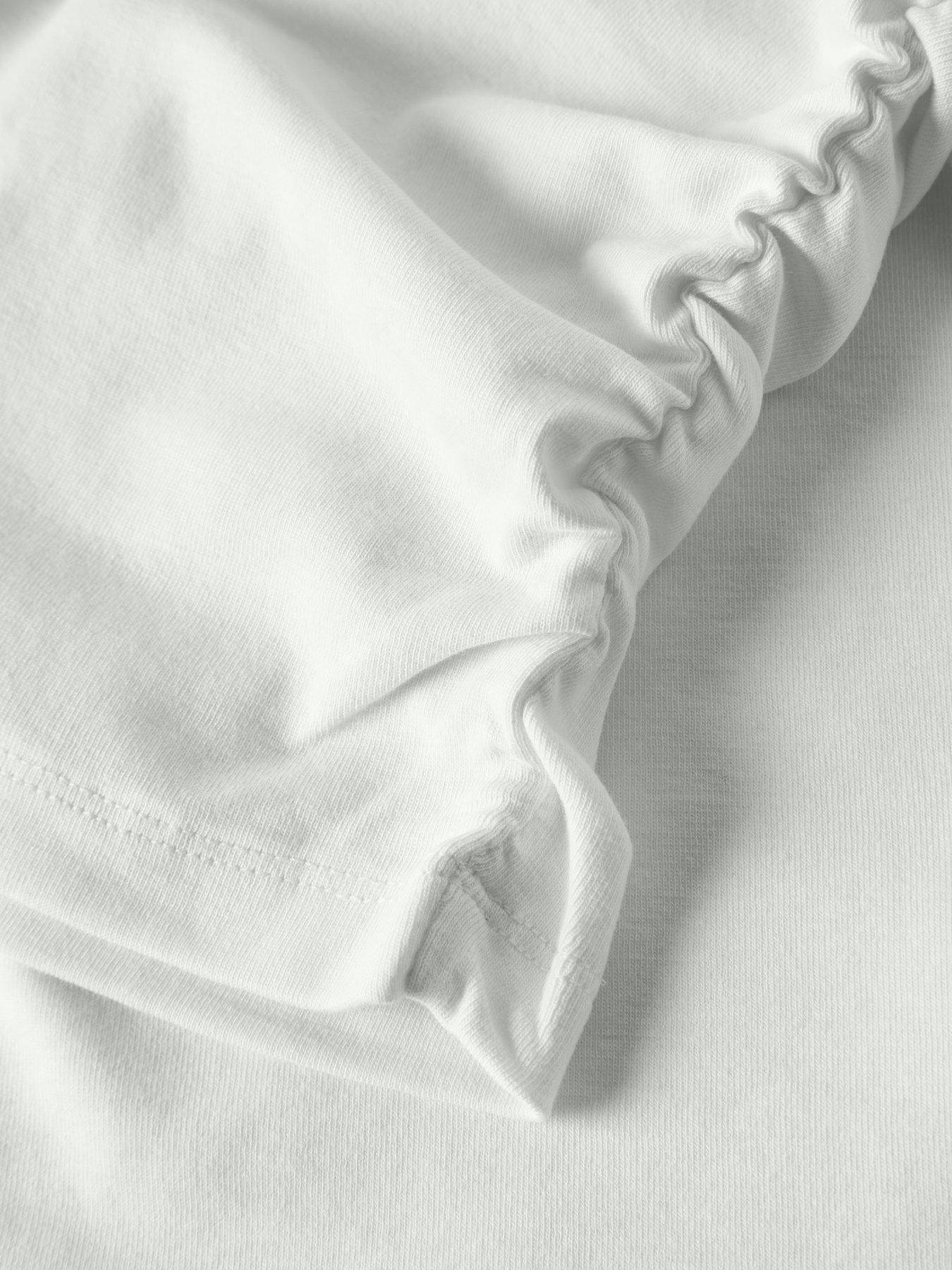 Image 4 of 5 of Name It Girls Rouched Side Short Sleeve Tshirt - White
