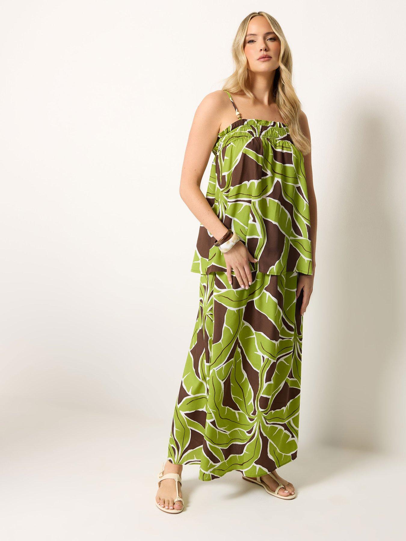 Image 3 of 4 of Long Tall Sally Tall Palm Print Cami