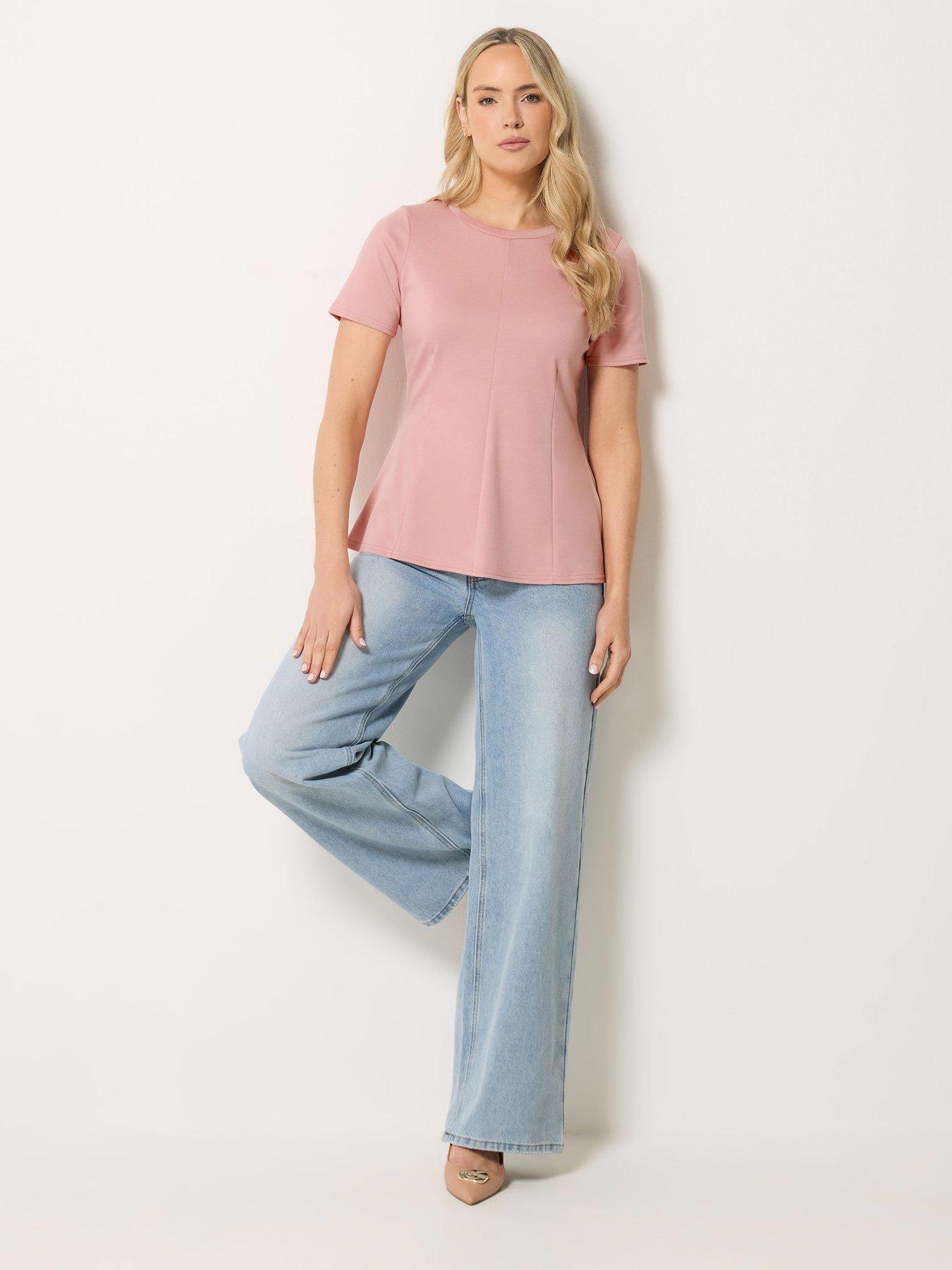 Image 3 of 4 of Long Tall Sally Peplum Top - Pink