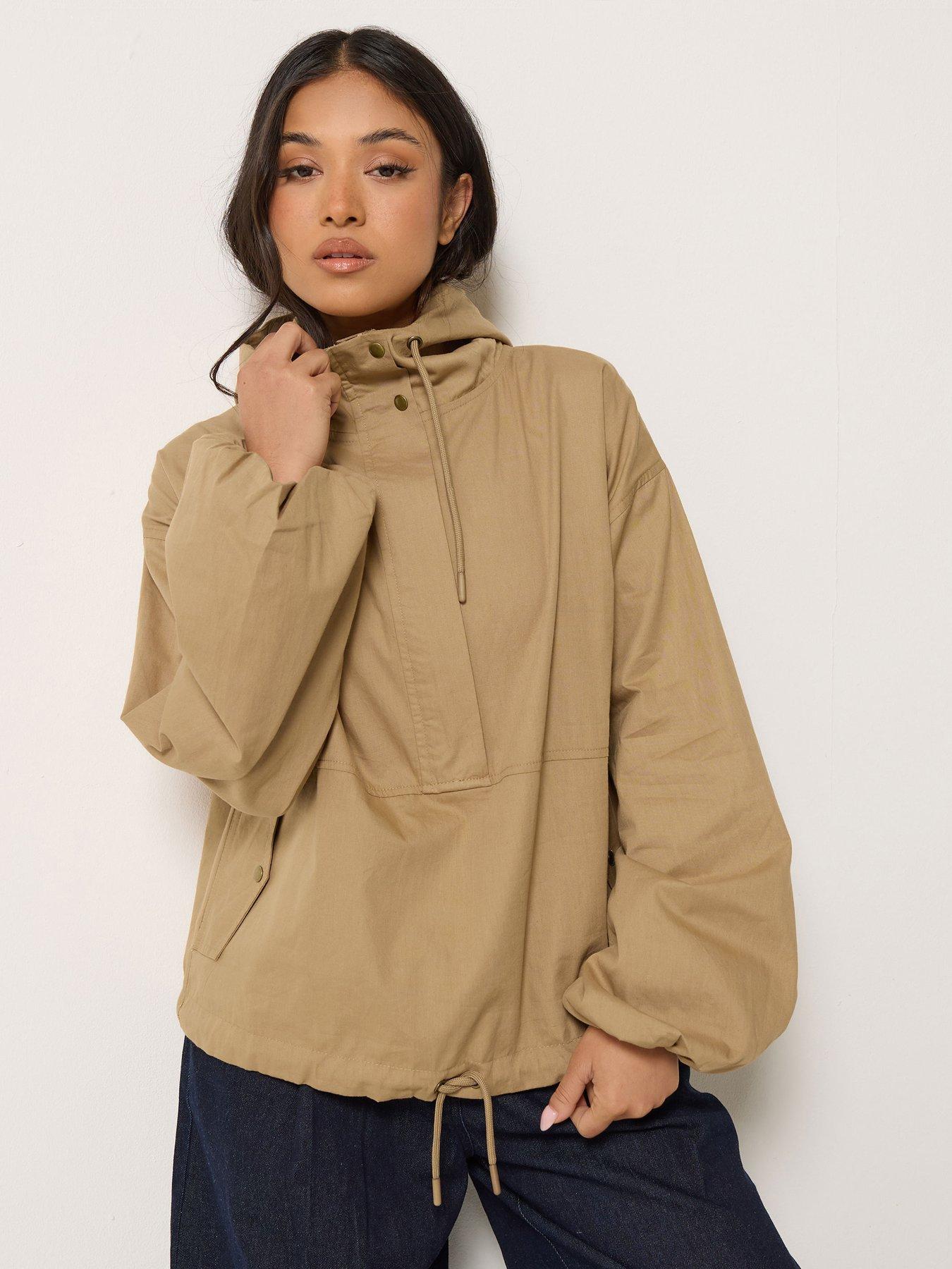 PixieGirl Petite Over Head Wind Breaker - Brown