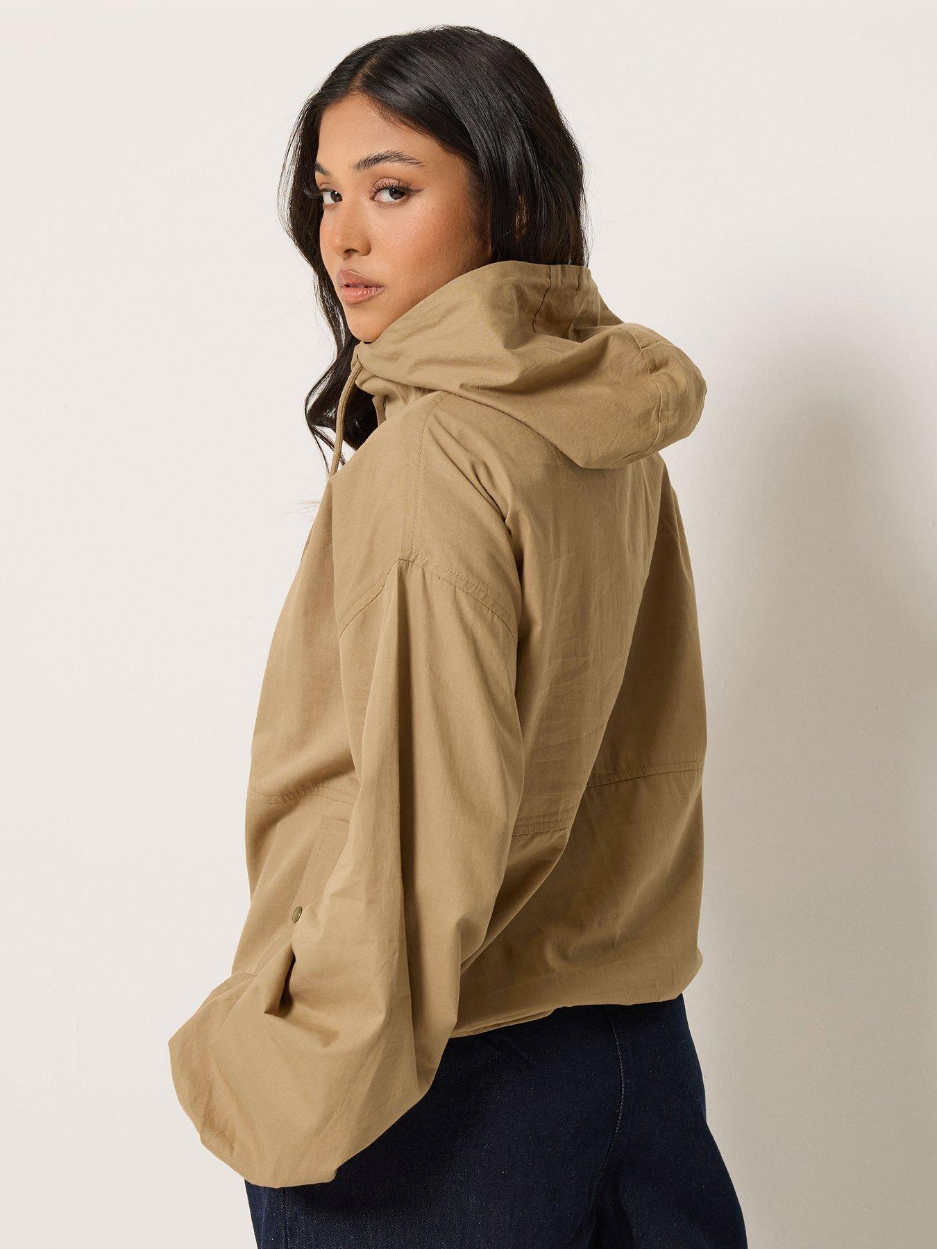 Image 2 of 4 of PixieGirl Petite Over Head Wind Breaker - Brown