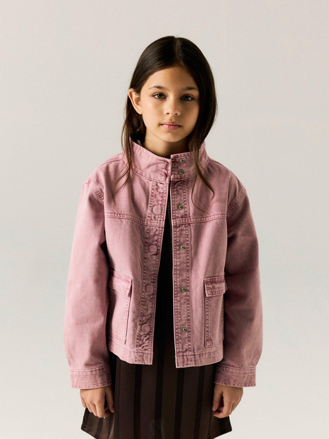 Name It Girls Coloured Denim Jacket - Pink