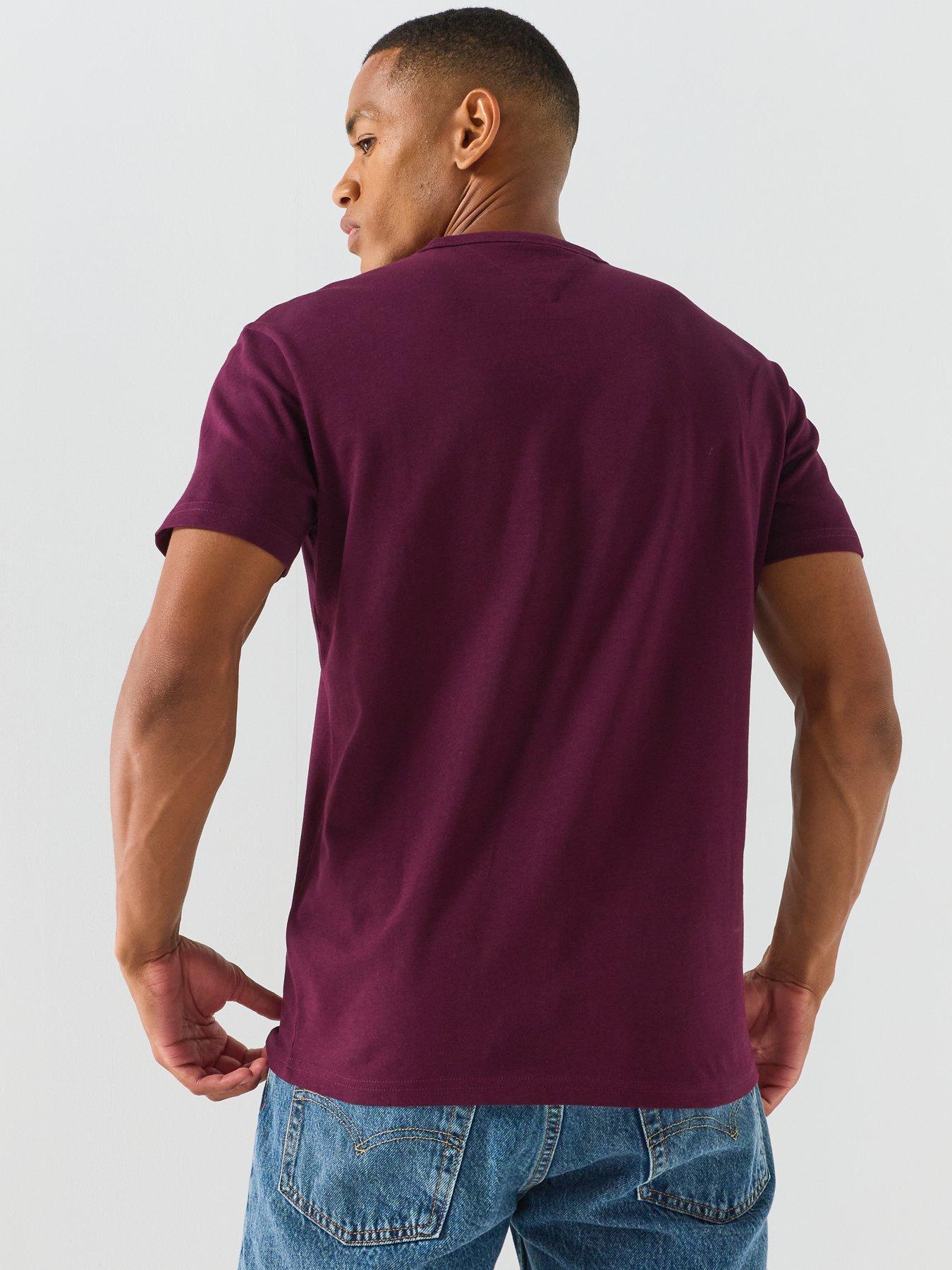Image 2 of 6 of Tommy Jeans Regular Badge Short Sleeve T-Shirt - Purple