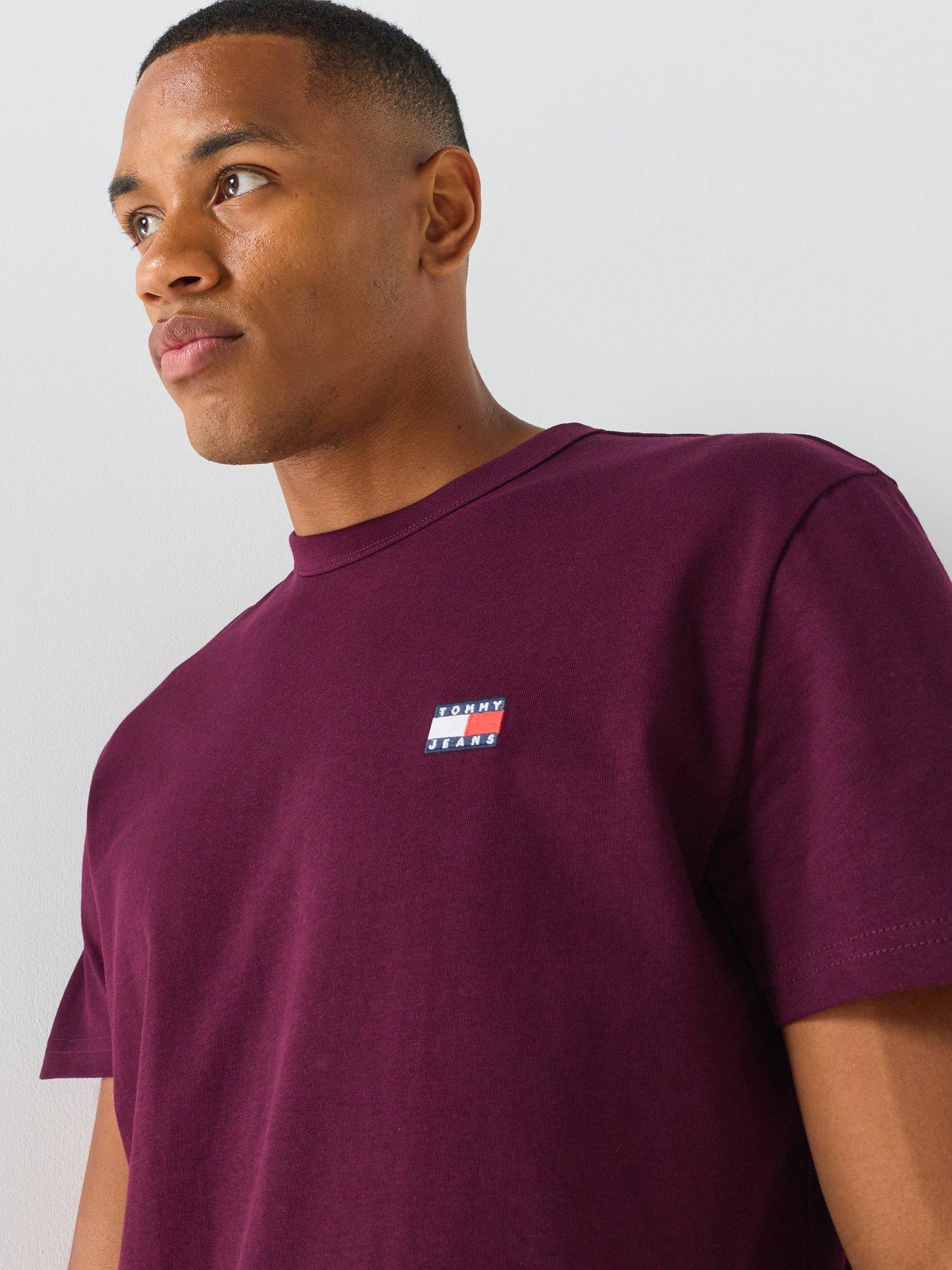 Image 5 of 6 of Tommy Jeans Regular Badge Short Sleeve T-Shirt - Purple