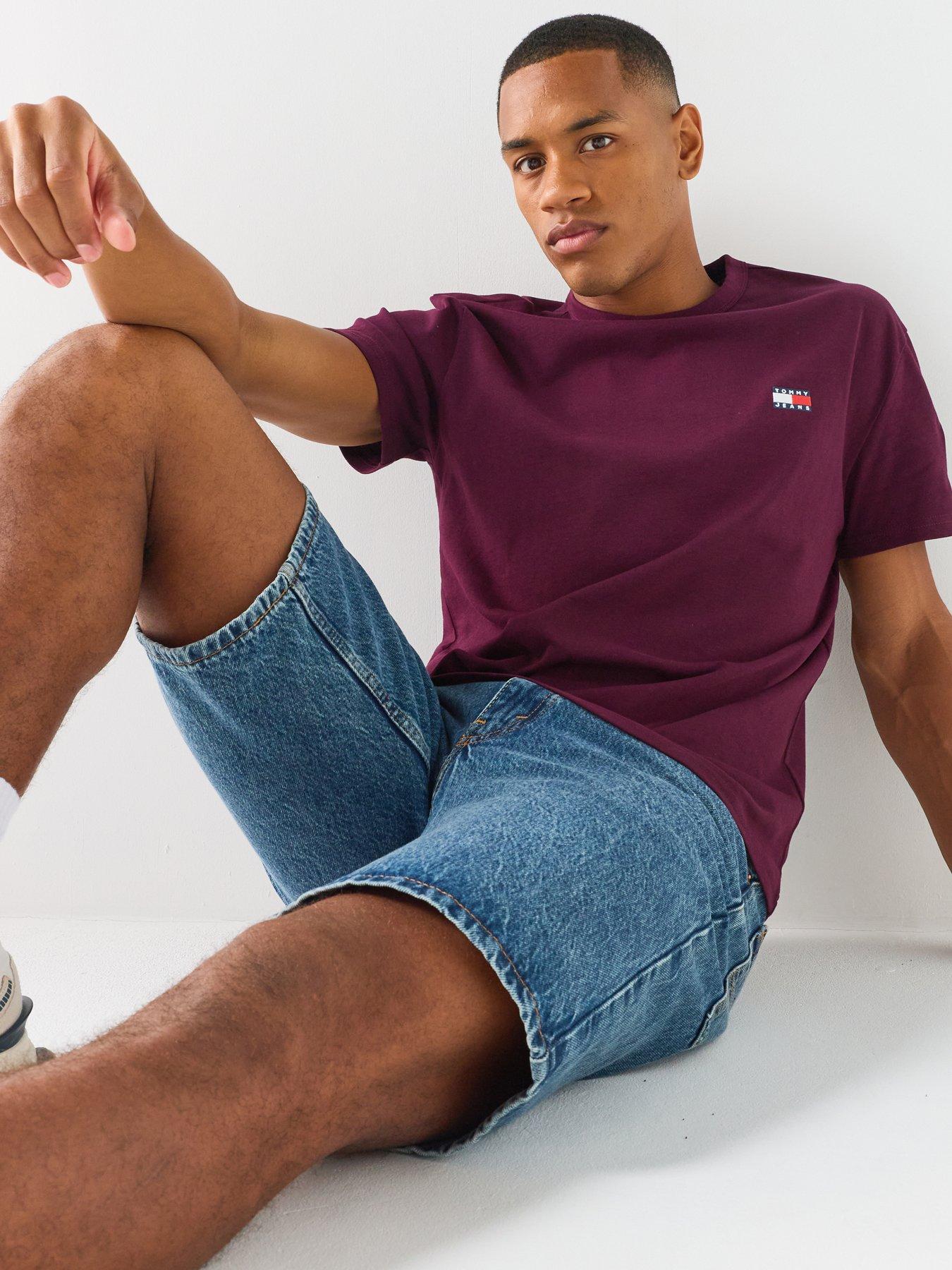 Image 6 of 6 of Tommy Jeans Regular Badge Short Sleeve T-Shirt - Purple