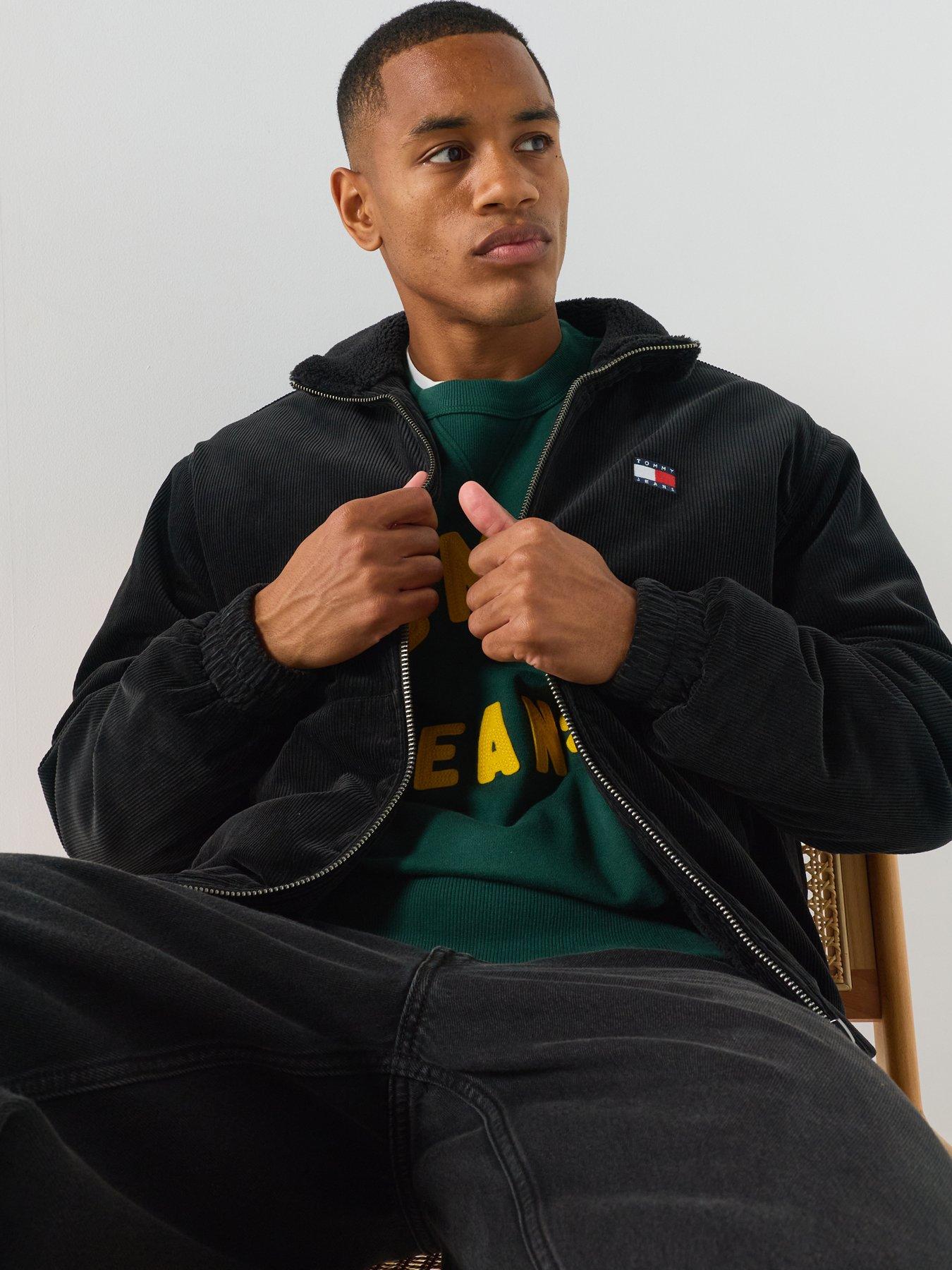 Image 5 of 6 of Tommy Jeans Washed Corduroy Jacket - Black