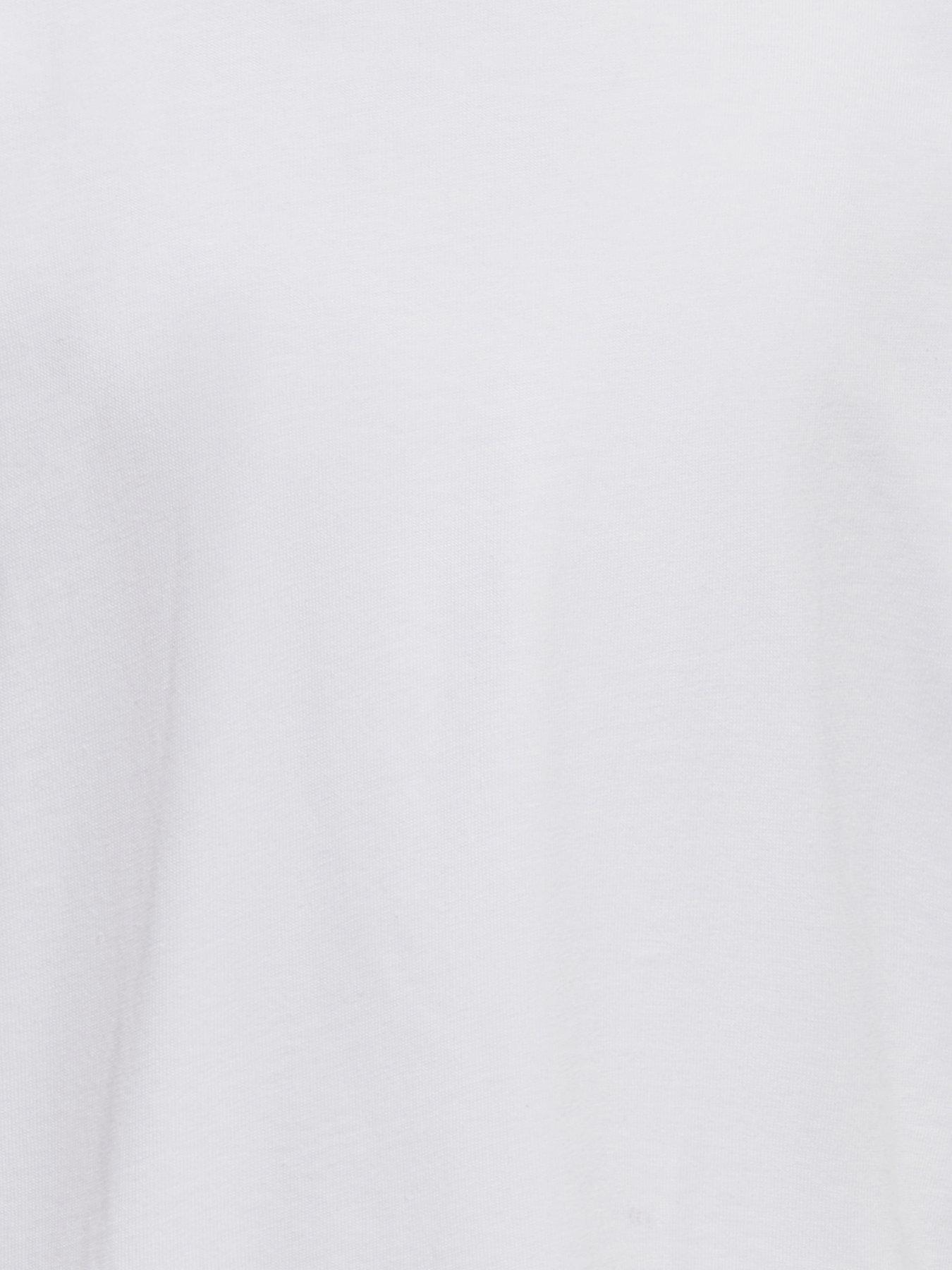 Image 3 of 3 of Only Kids Girls Asymmetric Lace T-shirt - White