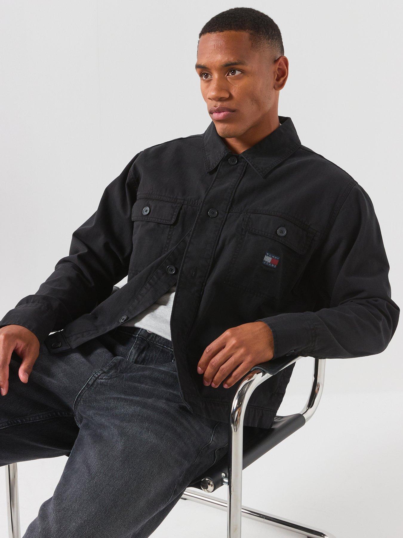 Tommy Jeans Essential Pocket Overshirt - Black