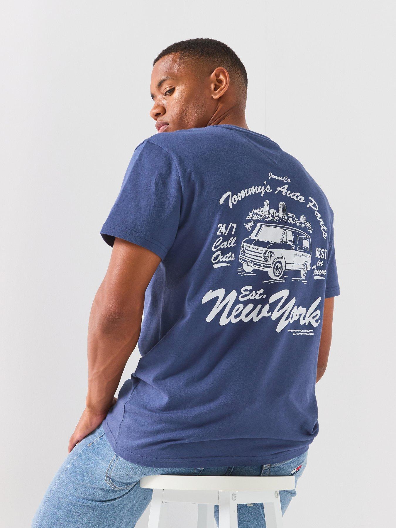 Tommy Jeans Back Graphic Novelty T-Shirt - Navy
