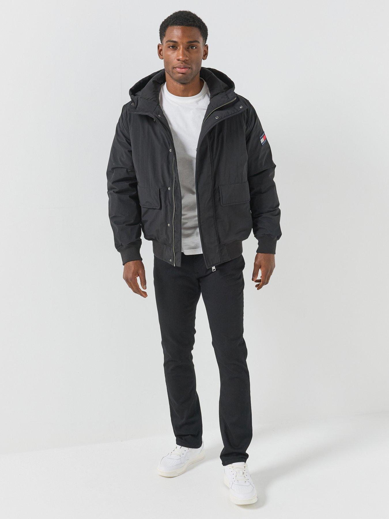 Image 3 of 6 of Tommy Jeans Mens City Ready Bomber Jacket - Black