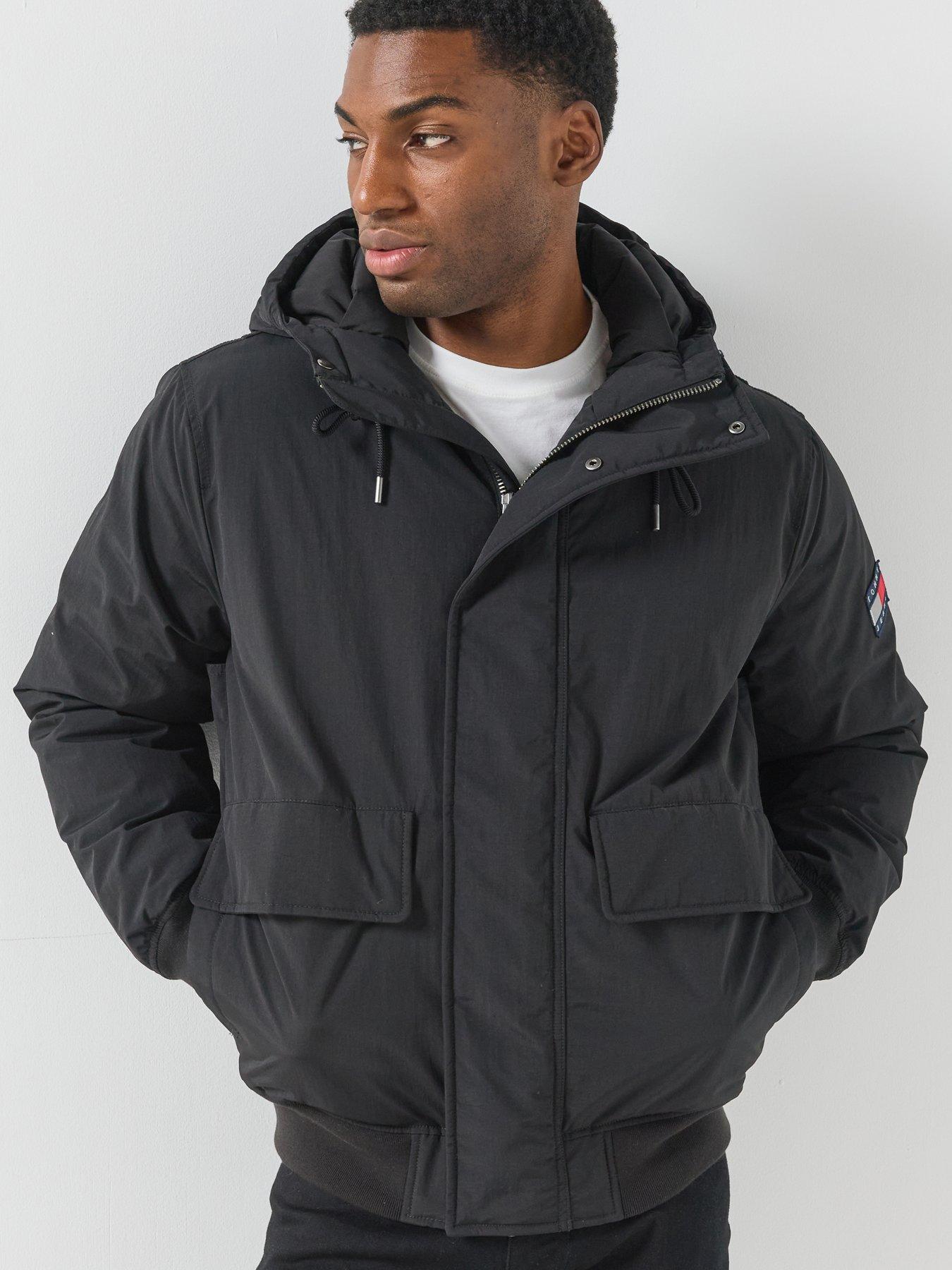 Image 6 of 6 of Tommy Jeans Mens City Ready Bomber Jacket - Black