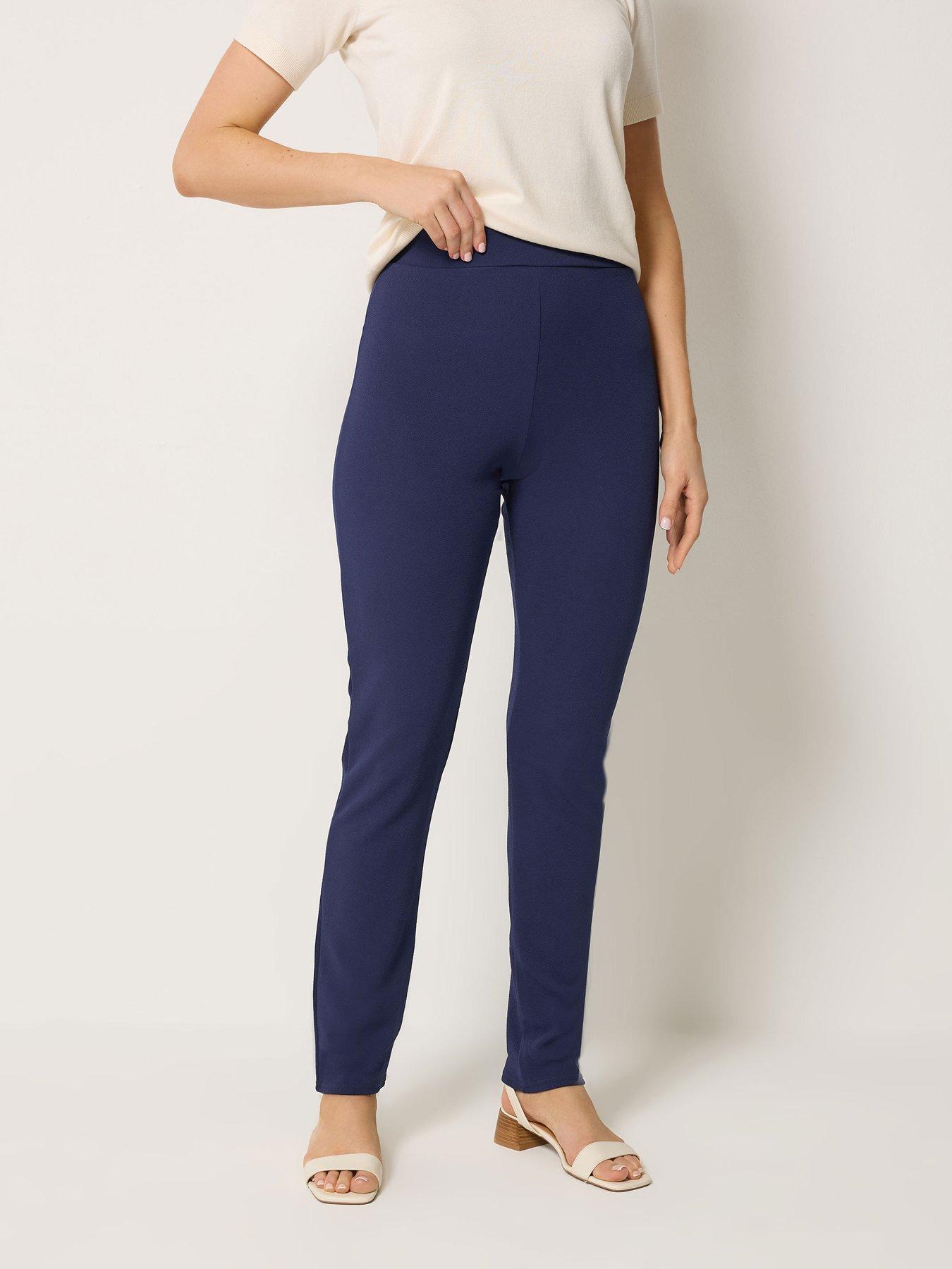Long Tall Sally Slim Leg Trouser 36" - Blue