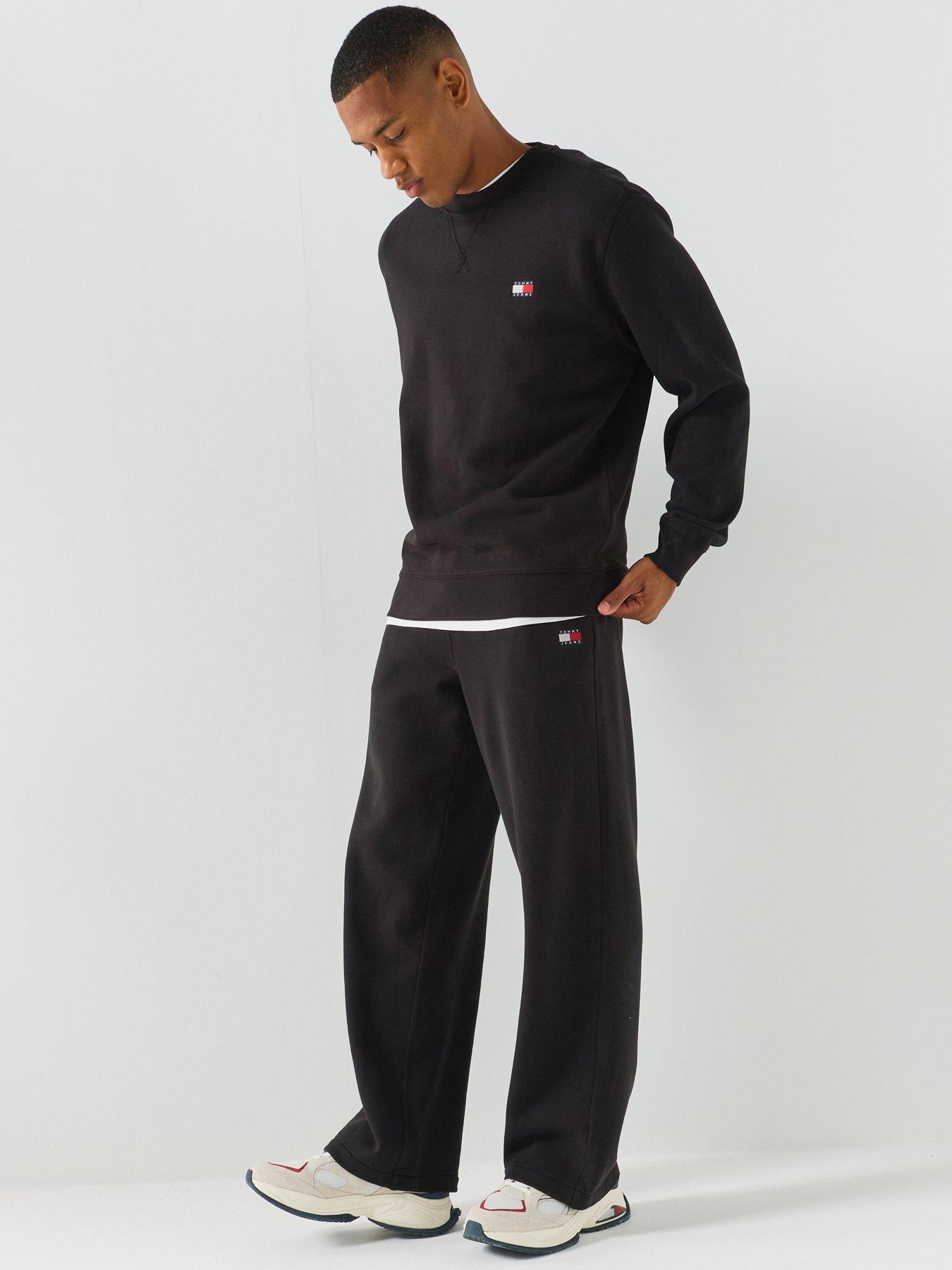 Image 1 of 6 of Tommy Jeans Regular Badge Joggers - Black