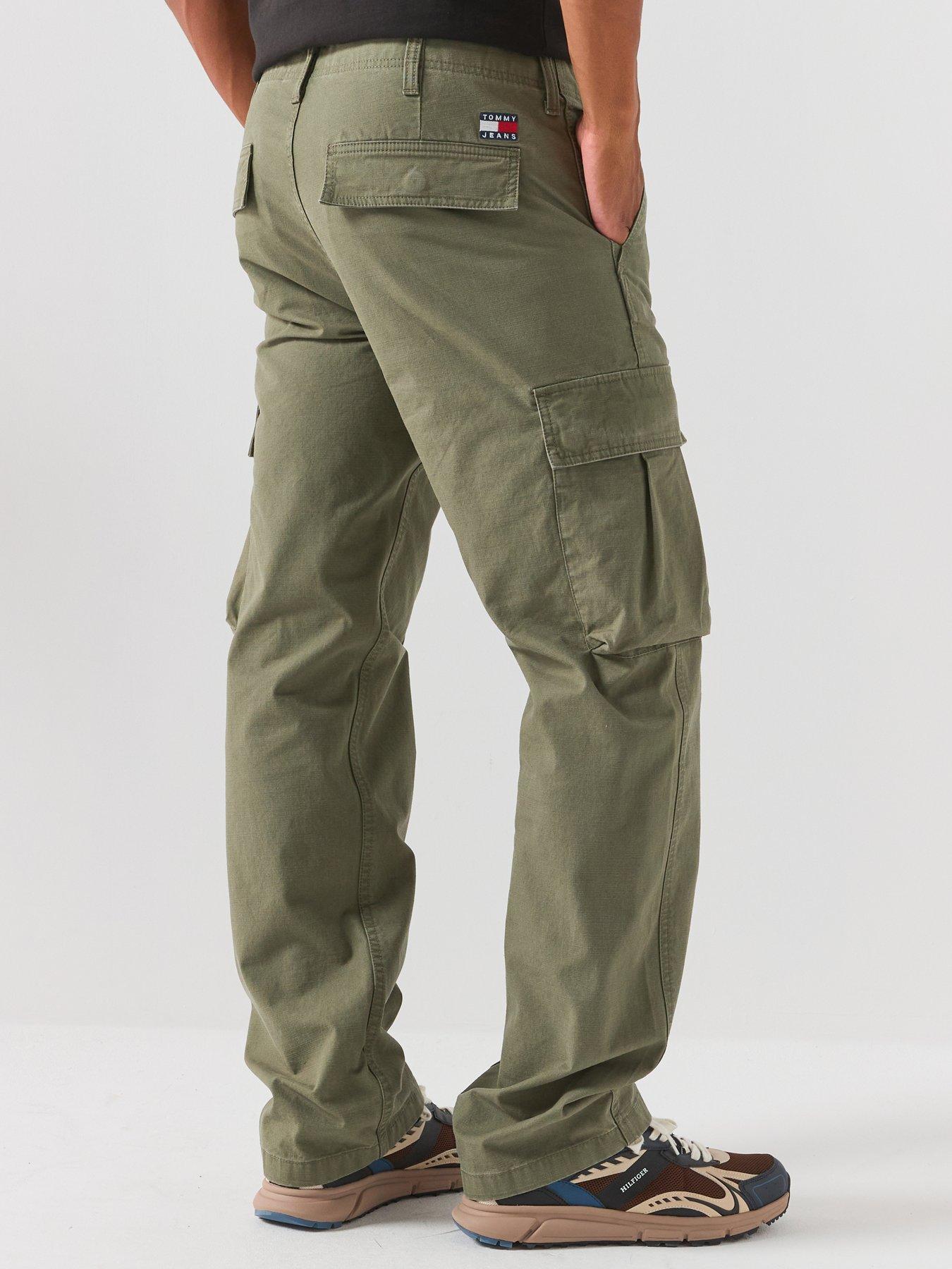 Image 2 of 6 of Tommy Jeans Otis Canvas Cargo Trousers - Green