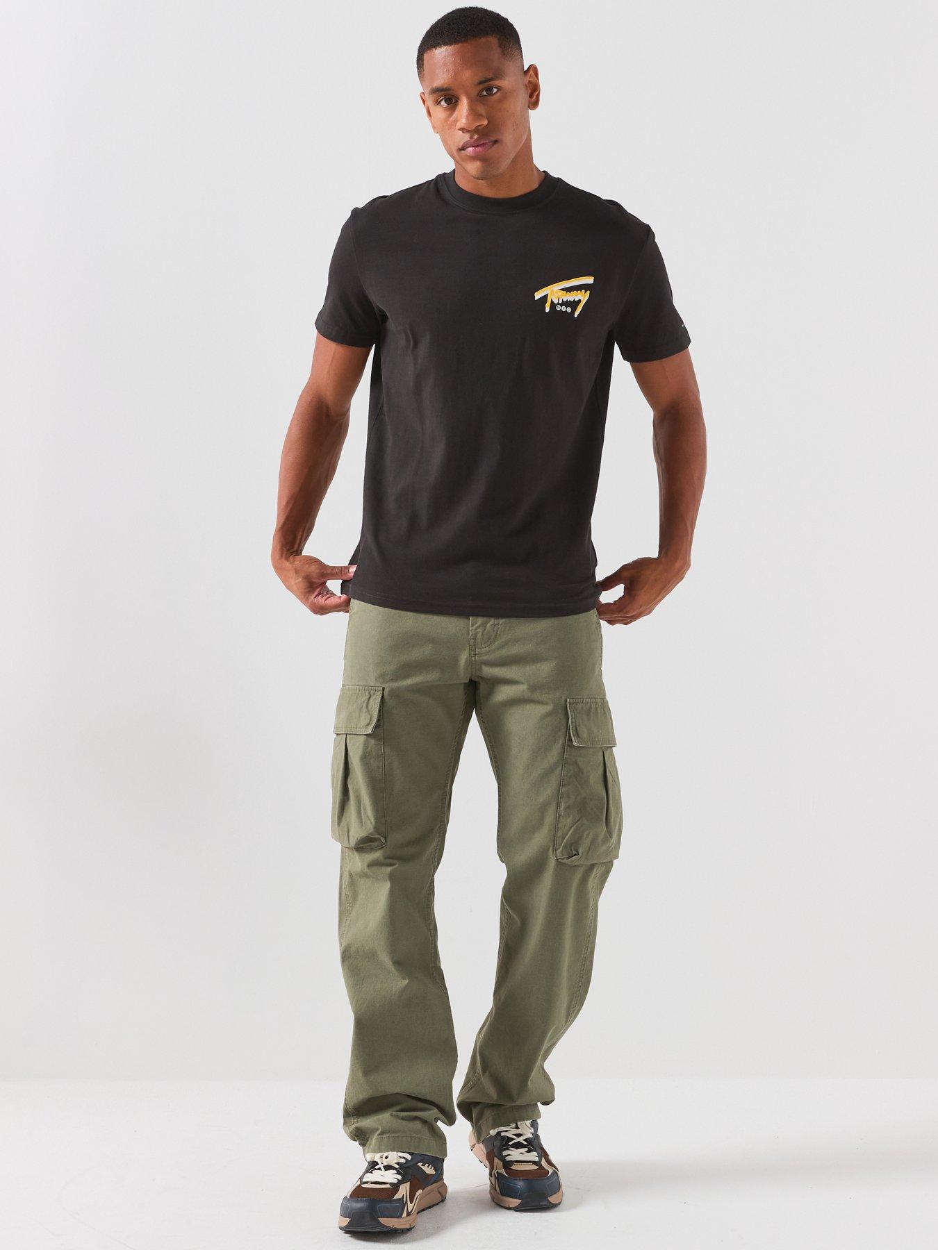 Image 3 of 6 of Tommy Jeans Otis Canvas Cargo Trousers - Green