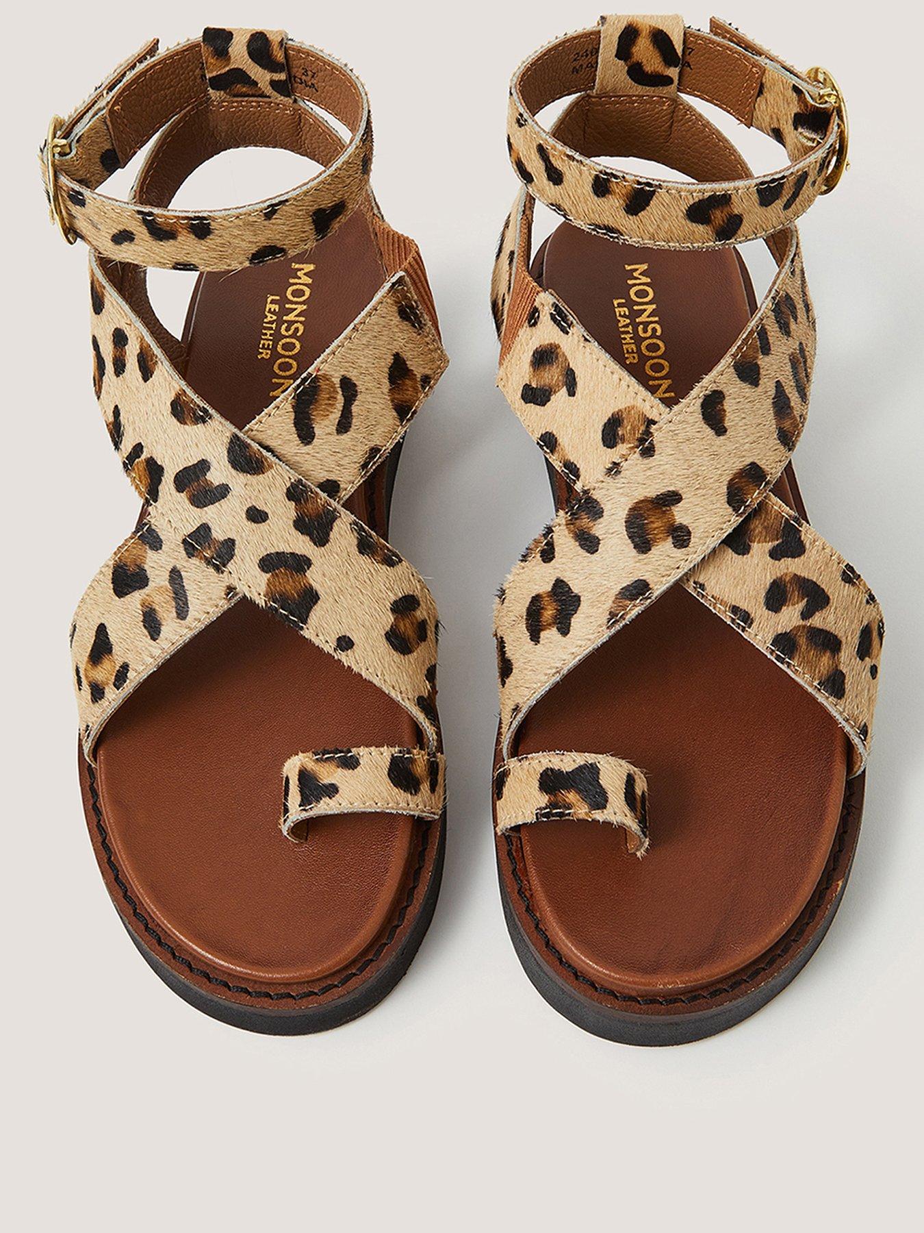 Image 2 of 3 of Monsoon Ivy Leopard Sandal - Multi