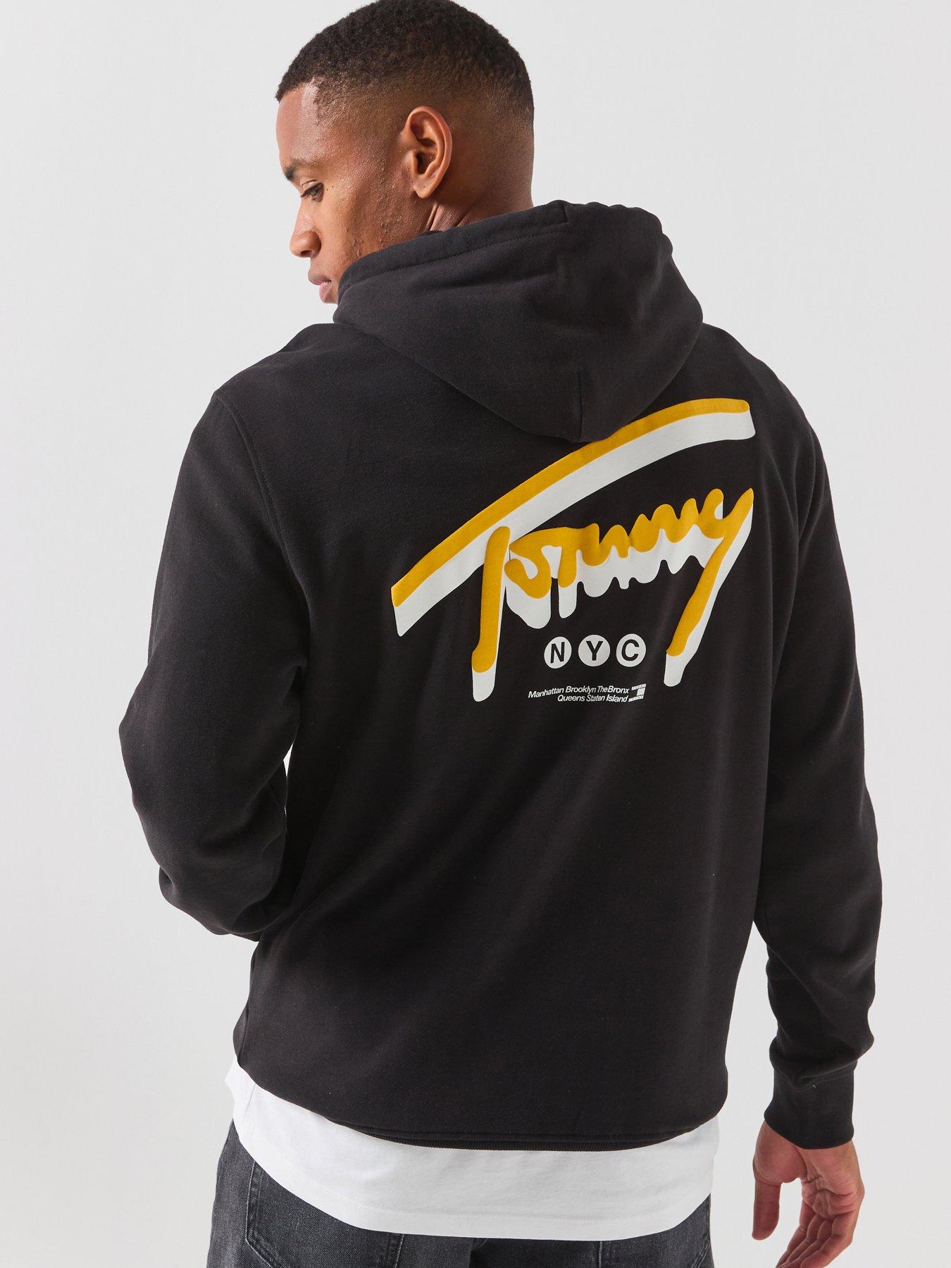 Tommy Jeans Nyc Signature Back Graphic Hoodie - Black