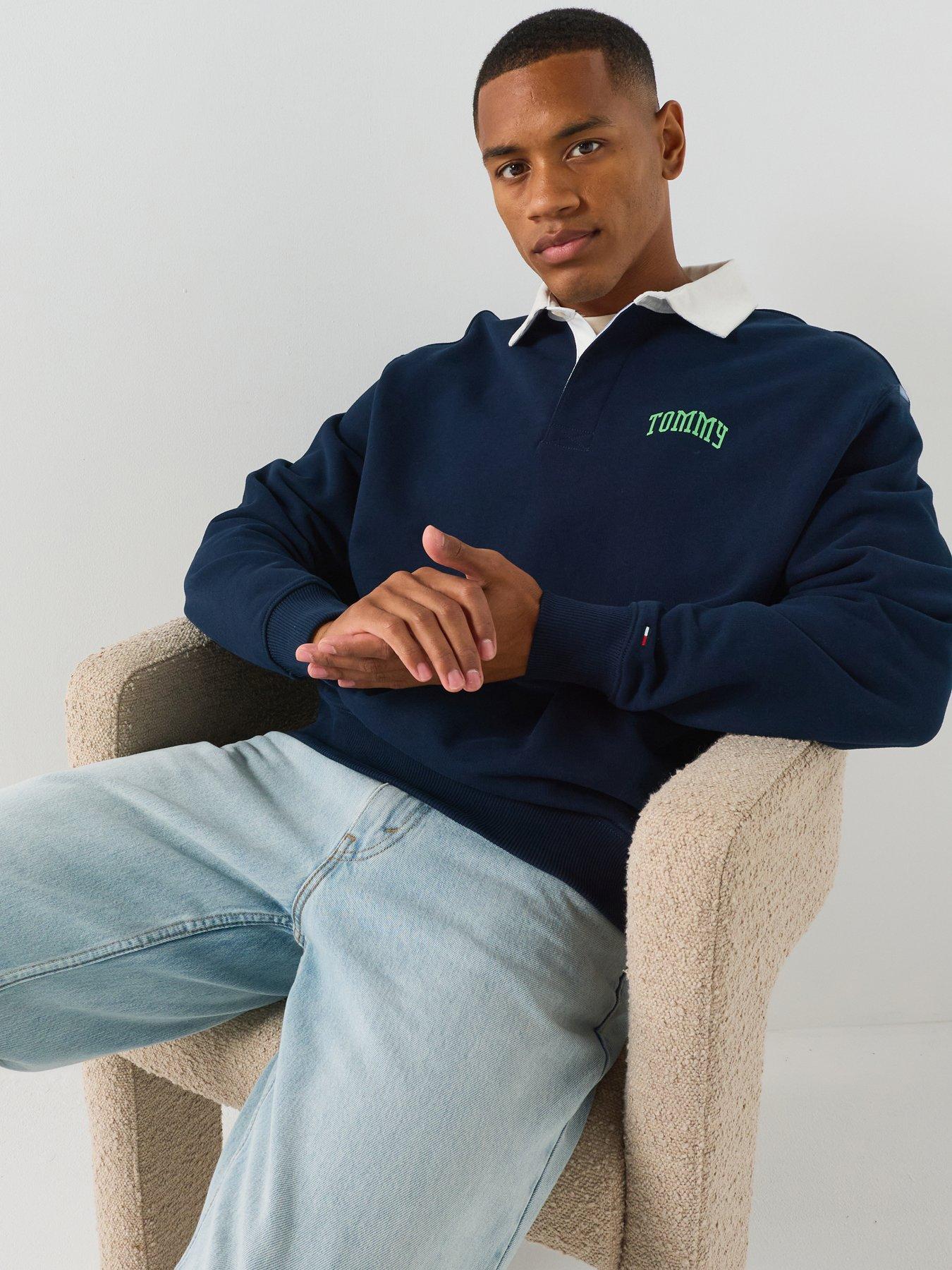 Tommy Jeans Relaxed Tommy Hilfiger Rugby Shirt - Navy