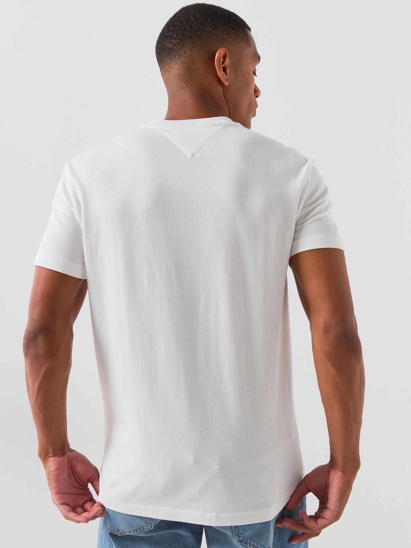 Image 2 of 6 of Tommy Jeans Regular Signature T-Shirt - White