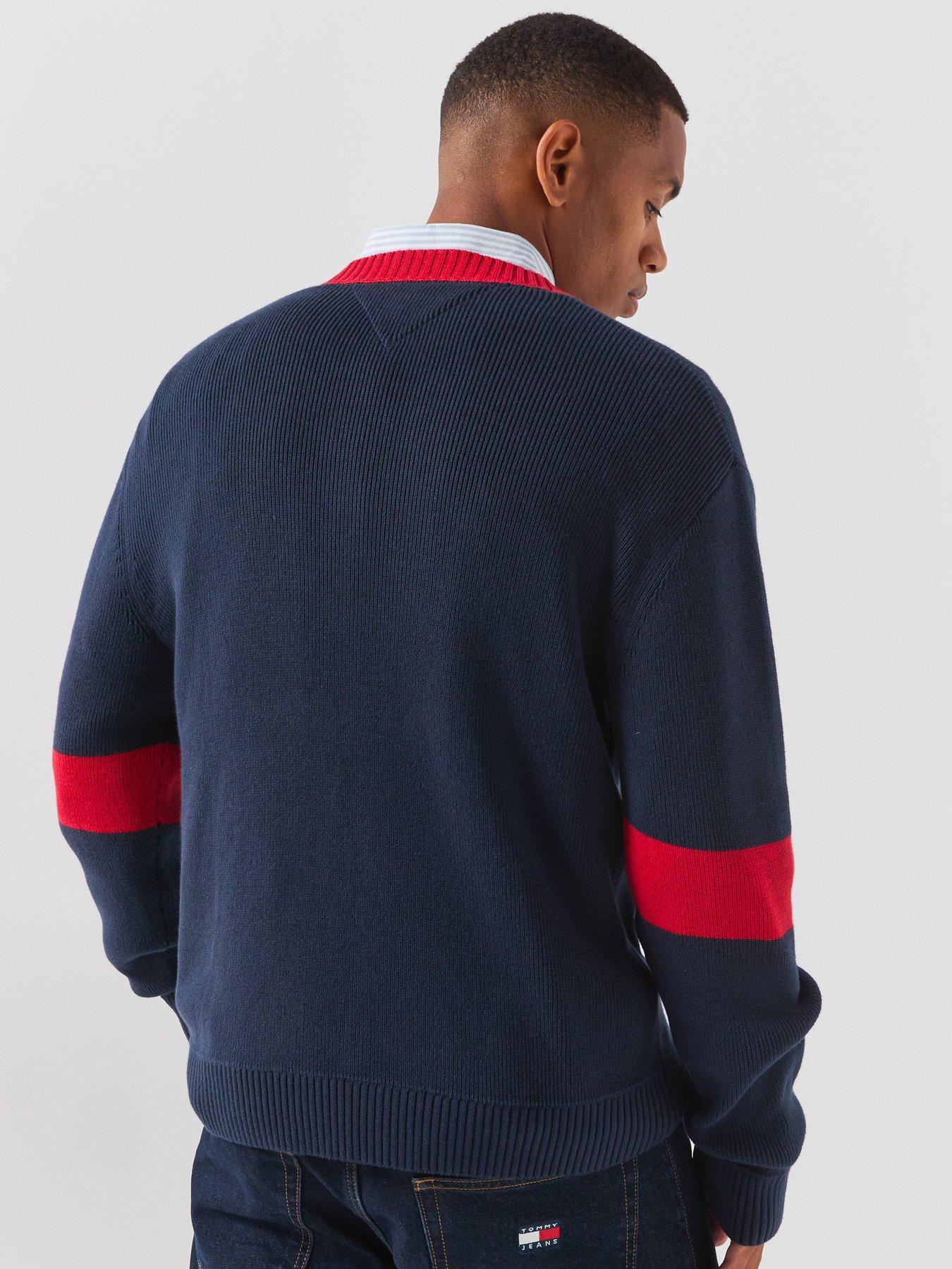 Image 2 of 6 of Tommy Jeans Regular New Classics Knitted Jumper - Blue