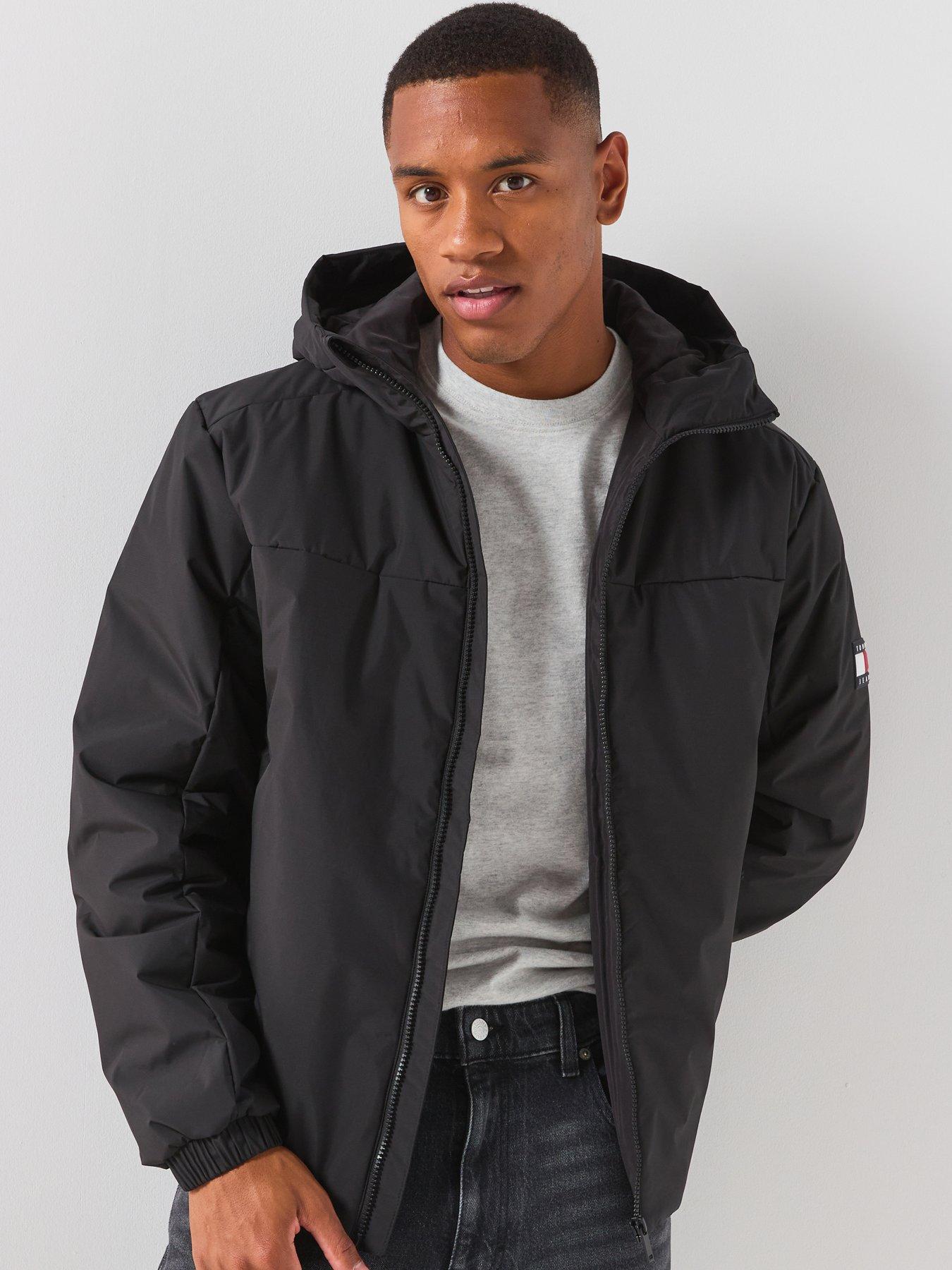 Image 1 of 6 of Tommy Jeans Padded Poly Jacket - Black