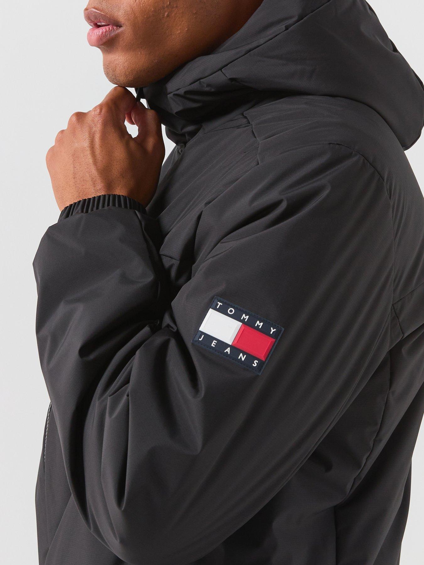 Image 4 of 6 of Tommy Jeans Padded Poly Jacket - Black