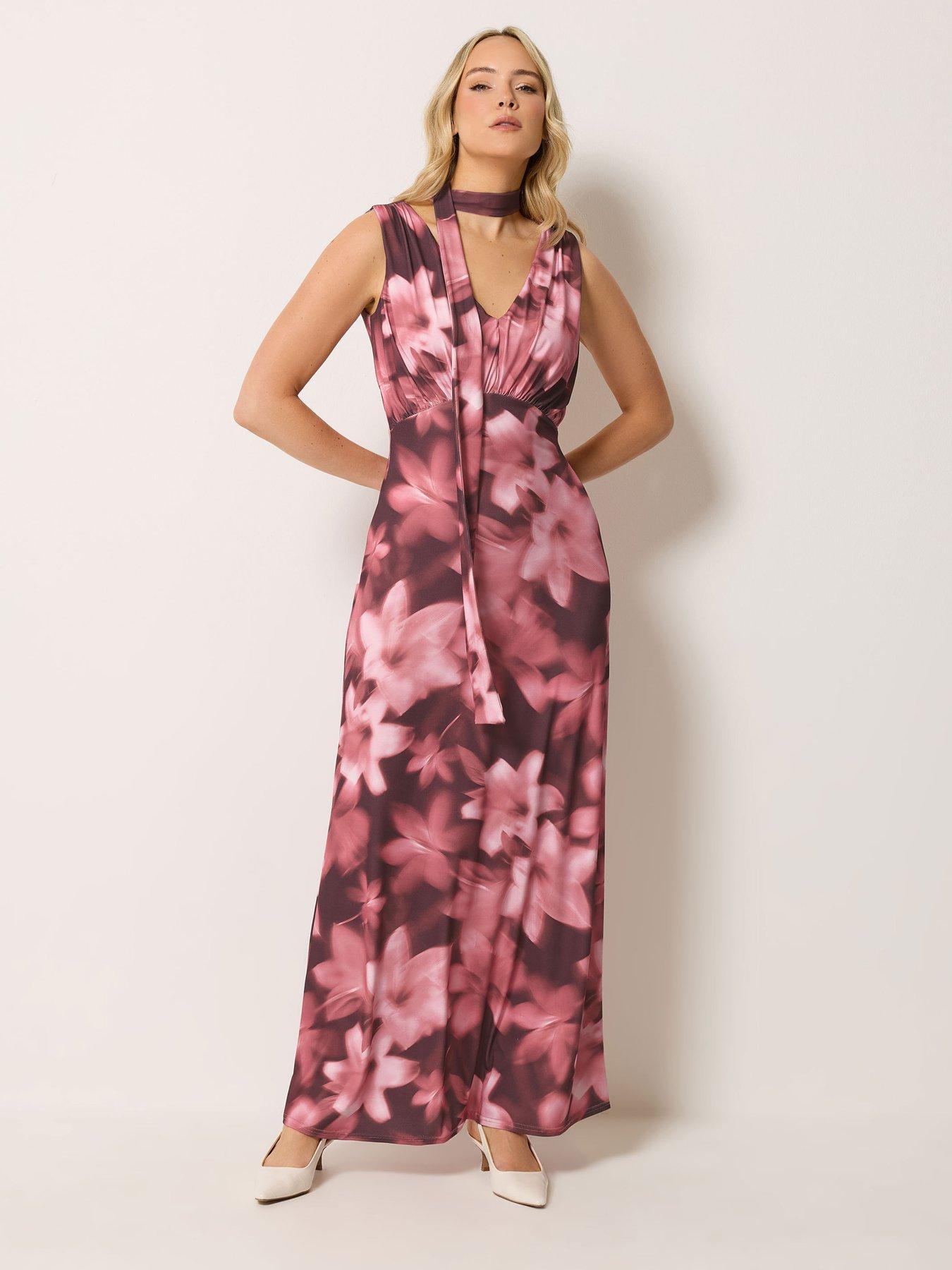 Long Tall Sally Ombre Scarf Maxi Dress - Pink