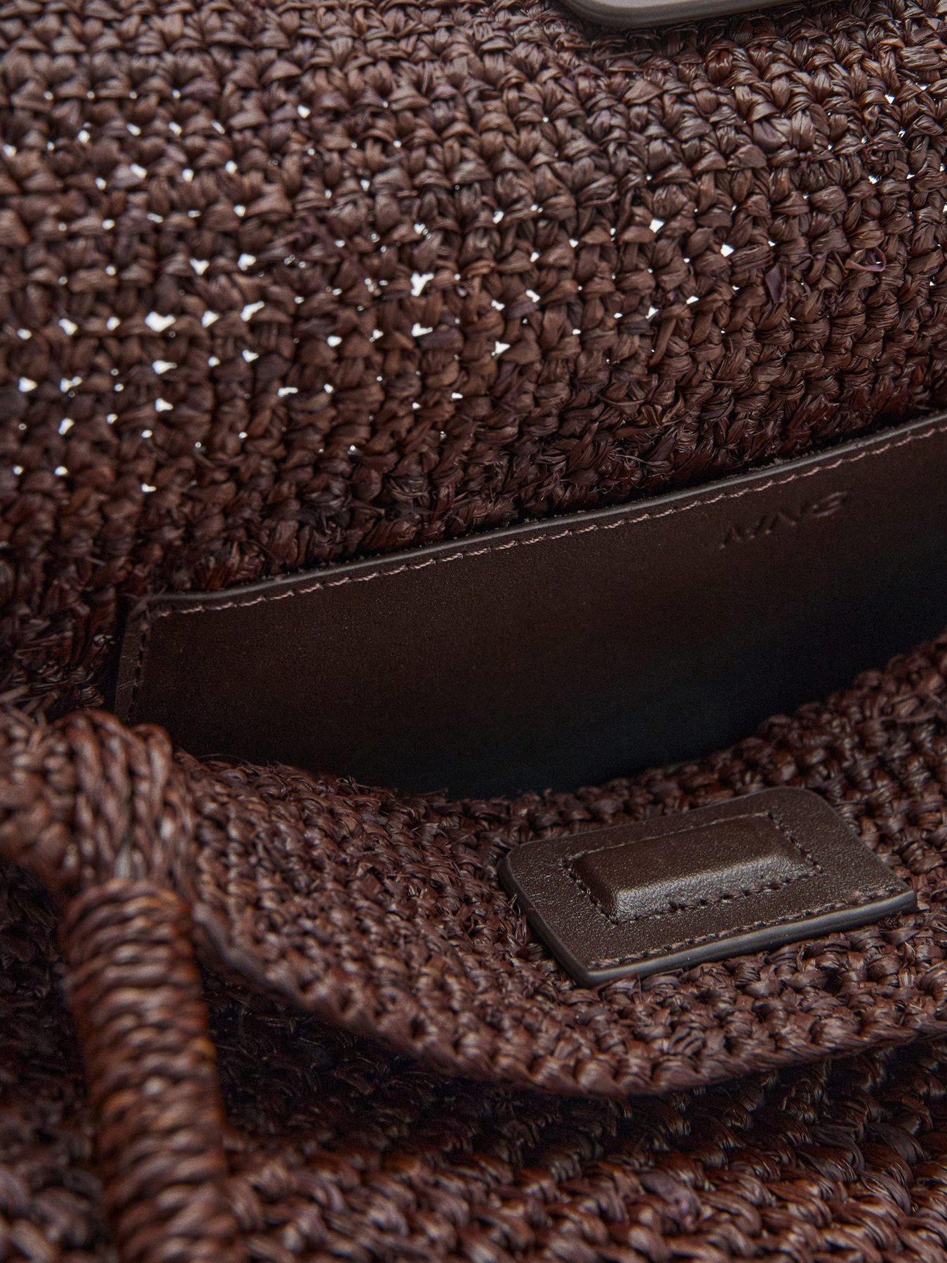 Mango Raffia Shopper Bag - Brown | Littlewoods