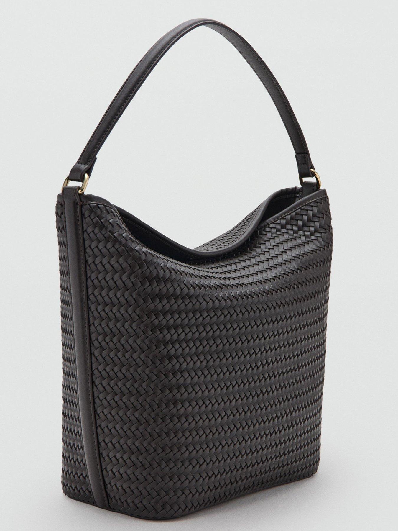 Image 2 of 5 of Mango Woven Bucket Bag - Brown