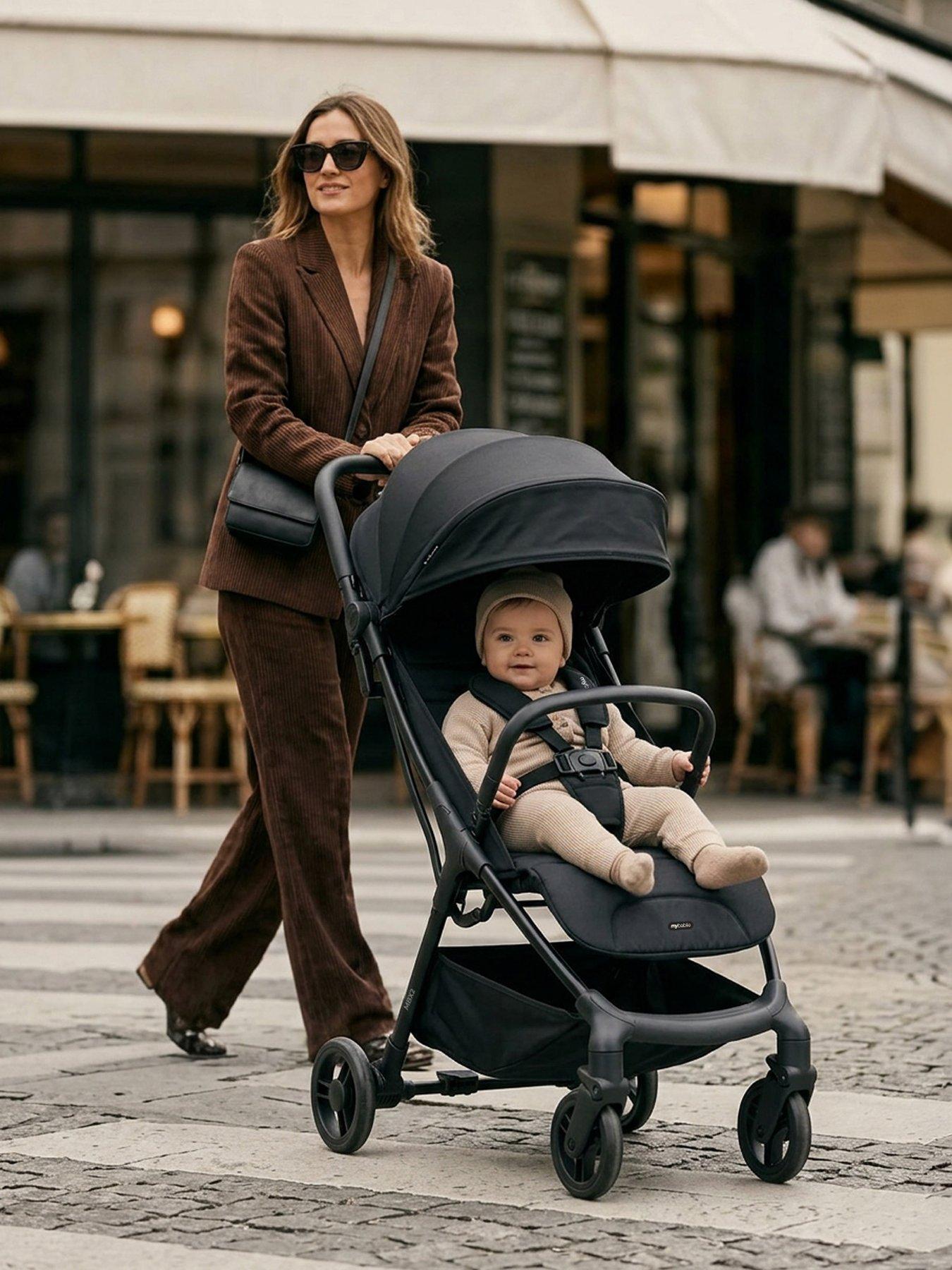 Image 2 of 8 of My Babiie MBX2 Compact Stroller - Black
