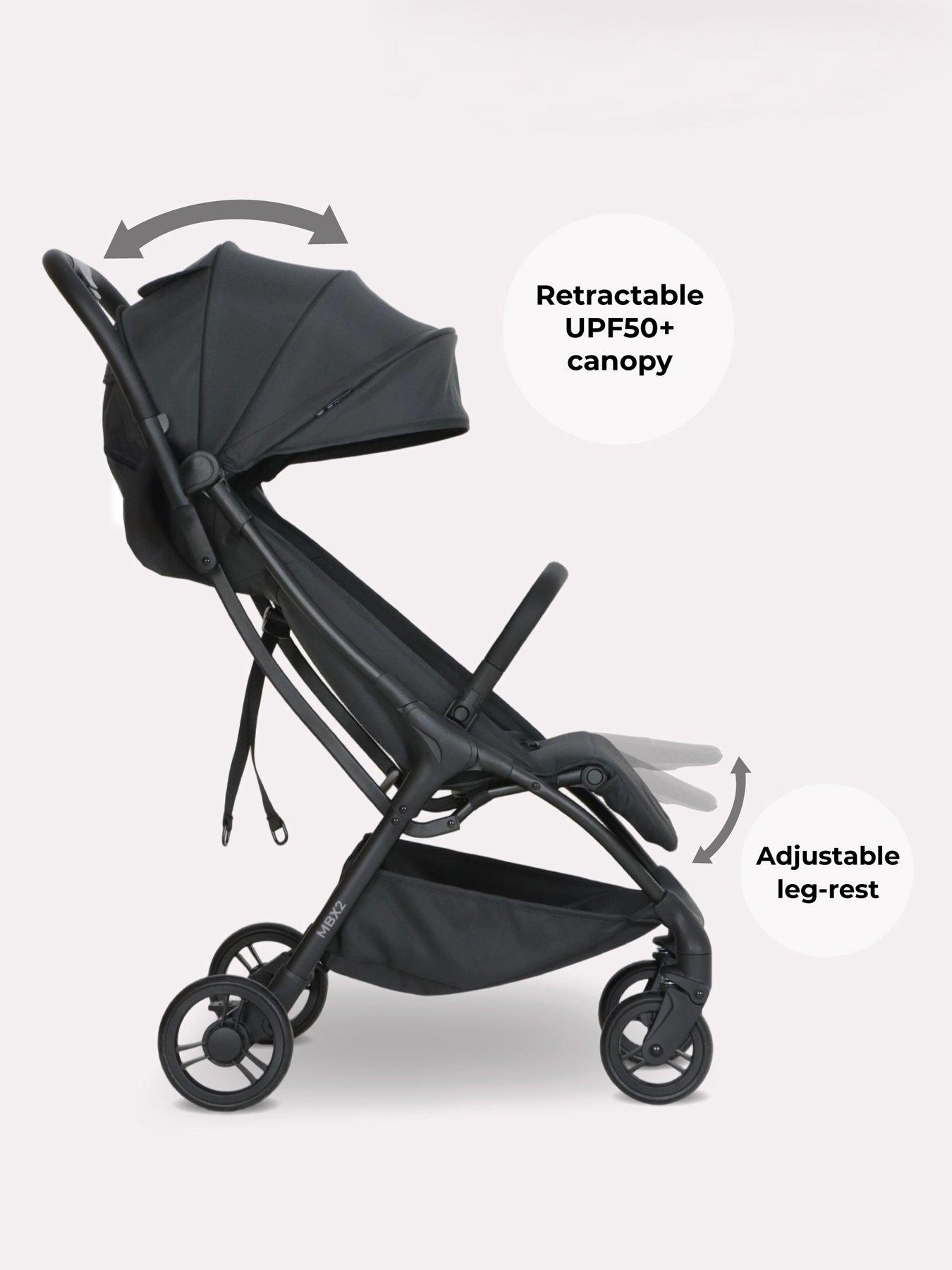 Image 3 of 8 of My Babiie MBX2 Compact Stroller - Black